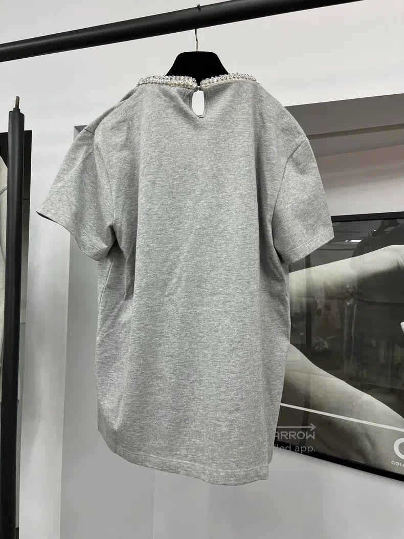 Valentino Valentino Rhinestone collar T-shirt Size M / US 6-8 / IT 42-44 - 3 Thumbnail
