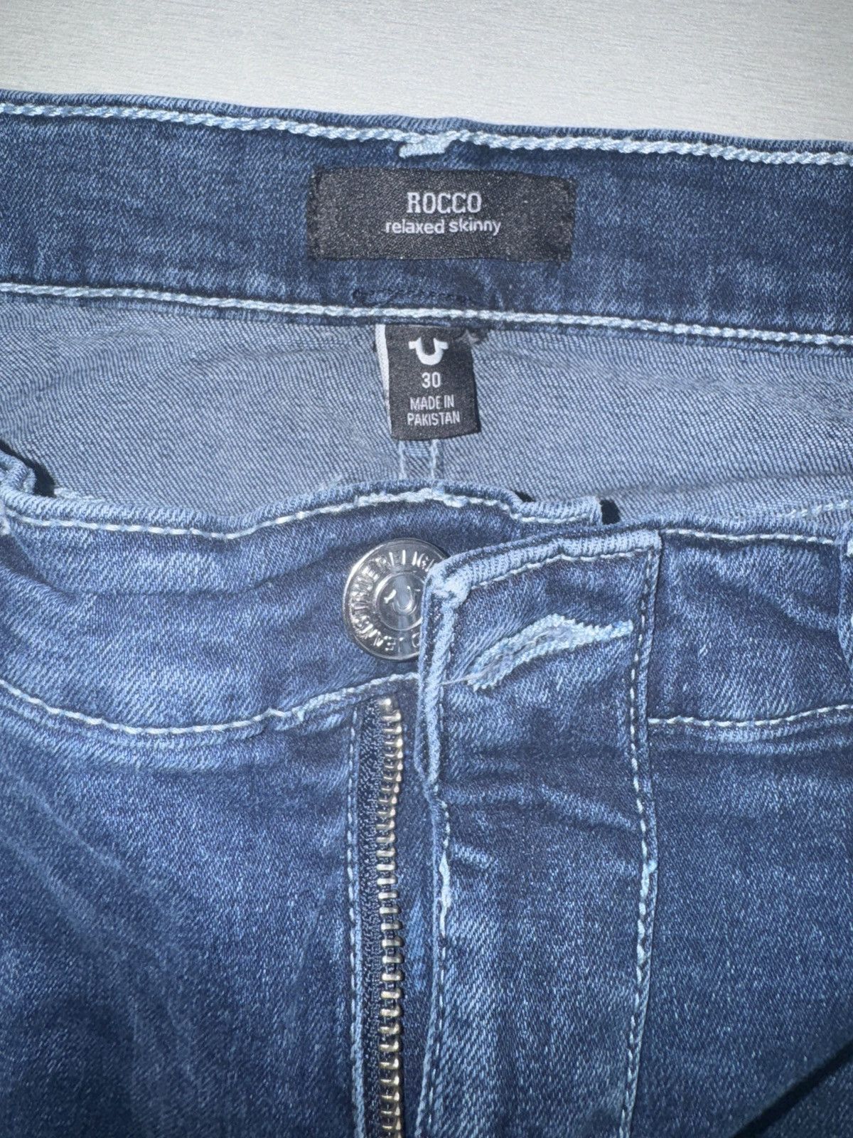 True Religion True Religion Rocco Moto Relaxed Skinny Jeans 30 Size US 30 / EU 46 - 9 Thumbnail