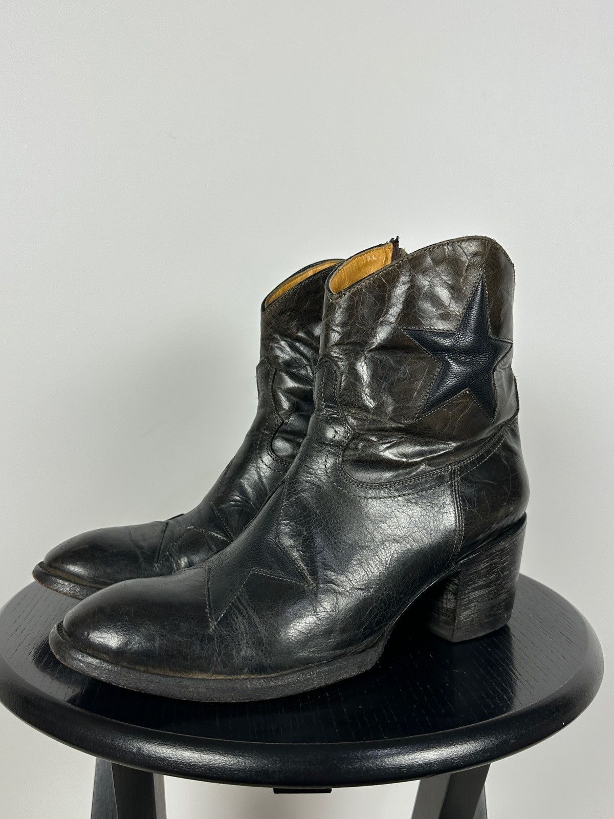 Old Gringo Old Gringo Mexicana Cowboy Leather Ankle Stars Boots Size US 8 / IT 38 - 8 Thumbnail