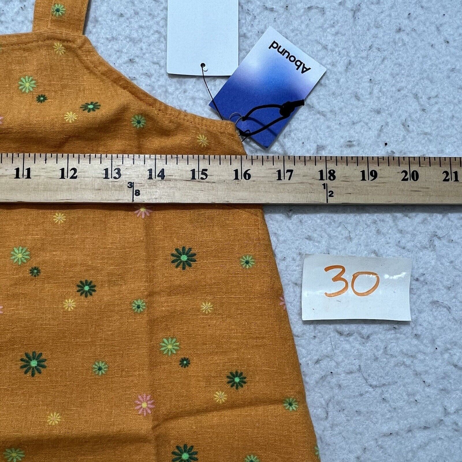 Nordstrom Abound Orange Floral Sleeveless Square Neck Crop Top NWT Size S / US 4 / IT 40 - 11 Thumbnail