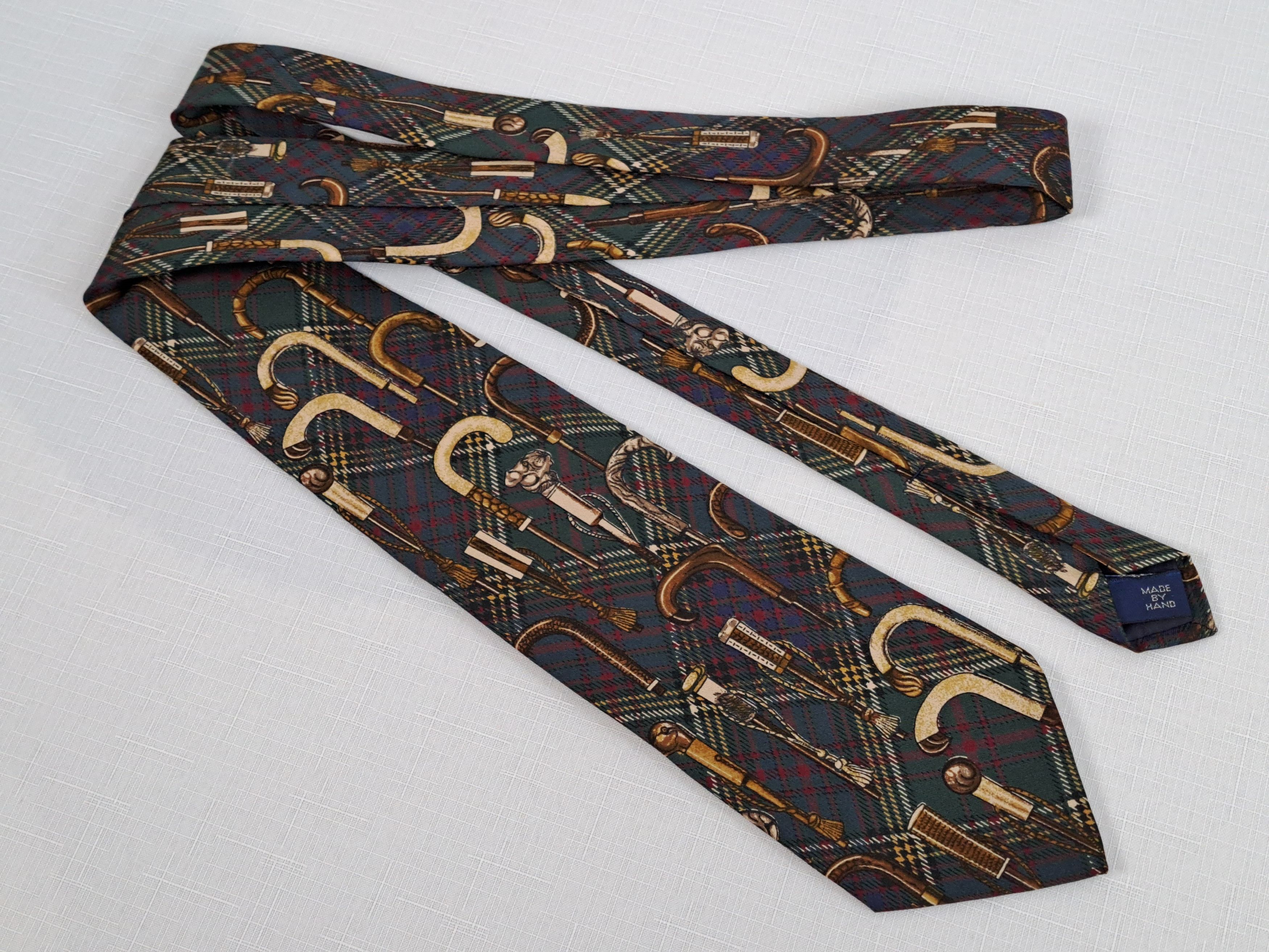 Polo Ralph Lauren Polo Ralph Lauren cane print silk tie. Size ONE SIZE - 3 Thumbnail