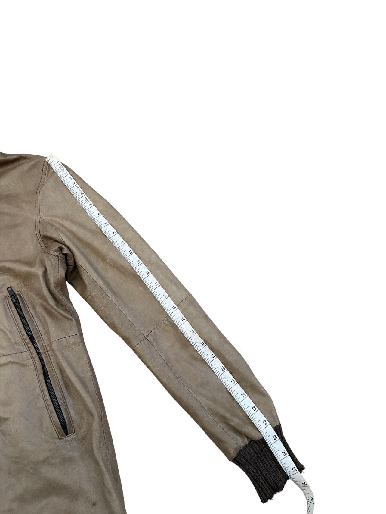 Leather 0000 Japan Patina Sheep Skin Leather Jacket Hoodie Size US M / EU 48-50 / 2 - 4 Thumbnail