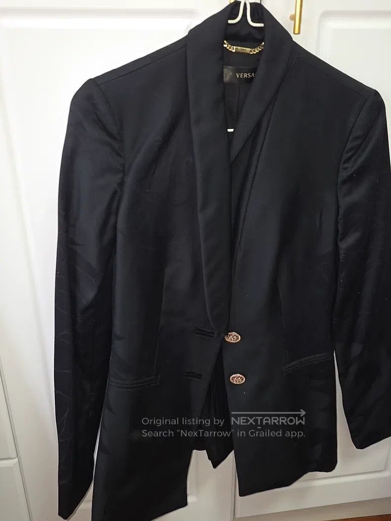 Versace Versace Black blazer Size 38S - 2 Thumbnail