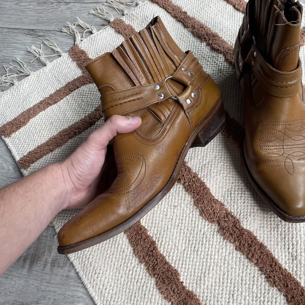 Other VINTAGE LEATHER USA STYLE WESTERN BEIGE/BROWN BOOTS Size US 11 / EU 44 - 5 Thumbnail