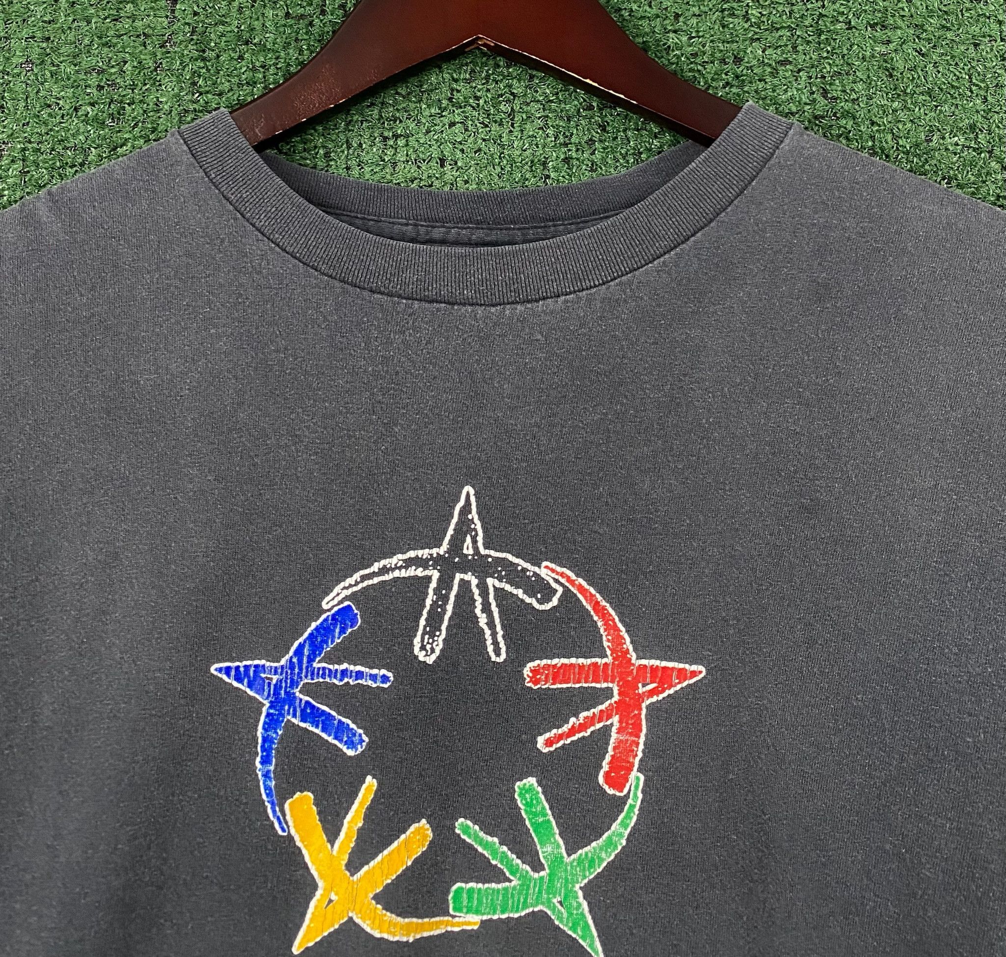 Delta 1996 Atlanta Olympics Faded Black Single Stitch T-Shirt XL Size US XL / EU 56 / 4 - 1 Thumbnail