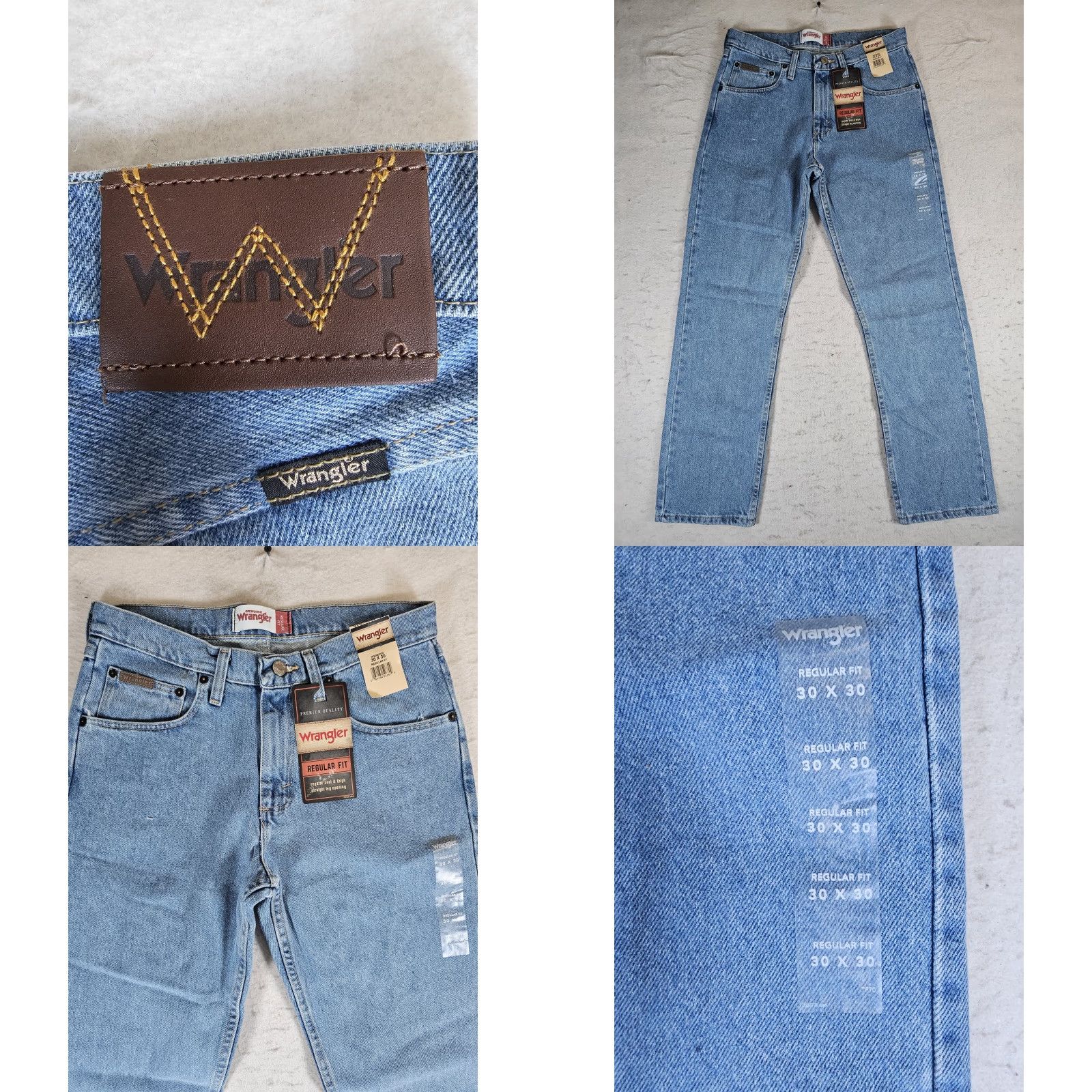 Wrangler Wrangler Jeans Men’s Regular Fit Denim Light Wash 30x30 Rugged Wear Size US 30 / EU 46 - 8 Thumbnail