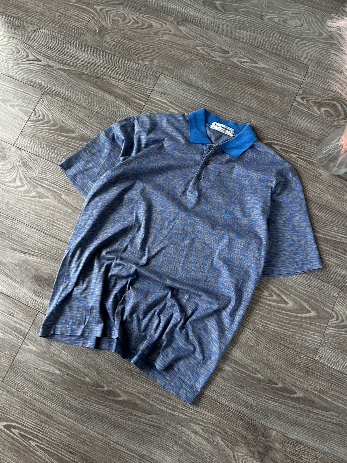 Burberry × Vintage Vintage Burberrys of London Straight Multicolour Polo Size US L / EU 52-54 / 3 - 4 Thumbnail