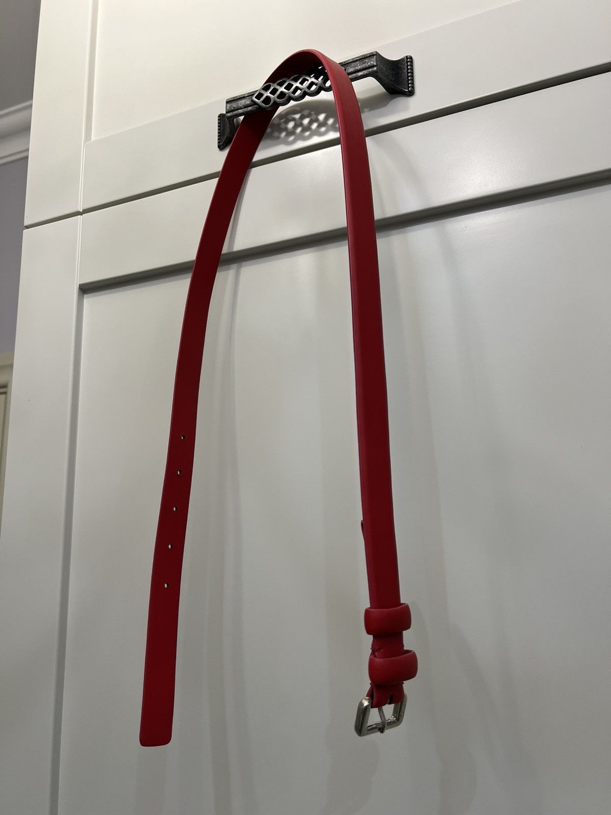 Dior Dior Red Leather belt Women’s Size 42 Size ONE SIZE - 13 Thumbnail