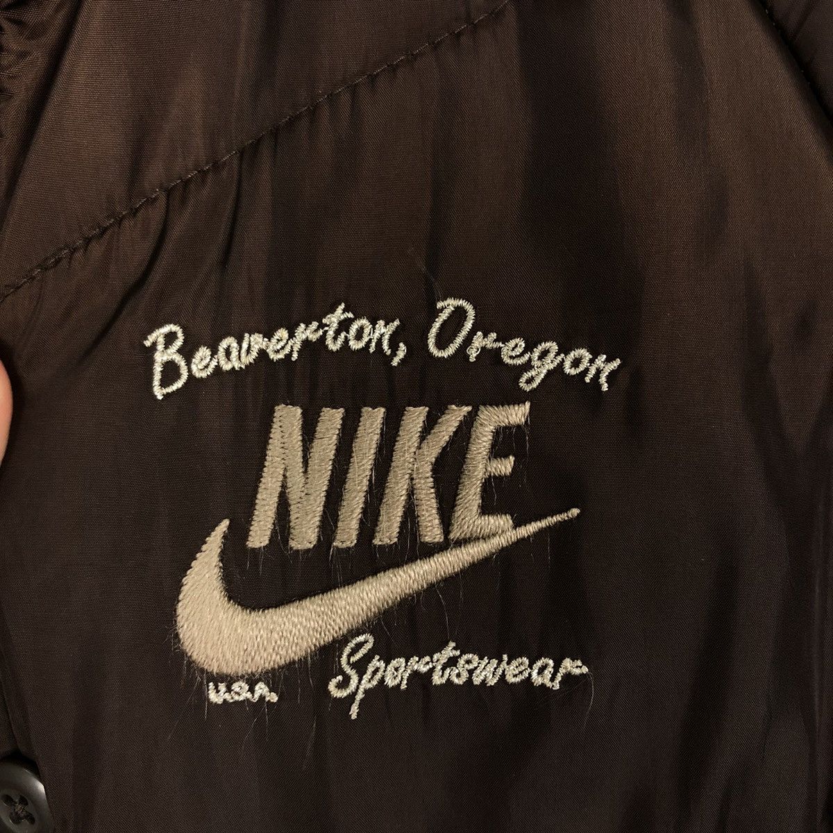Nike 🔥90’s Vintage Bomber Jacket Nike Quilted Big Logo Size US M / EU 48-50 / 2 - 13 Thumbnail
