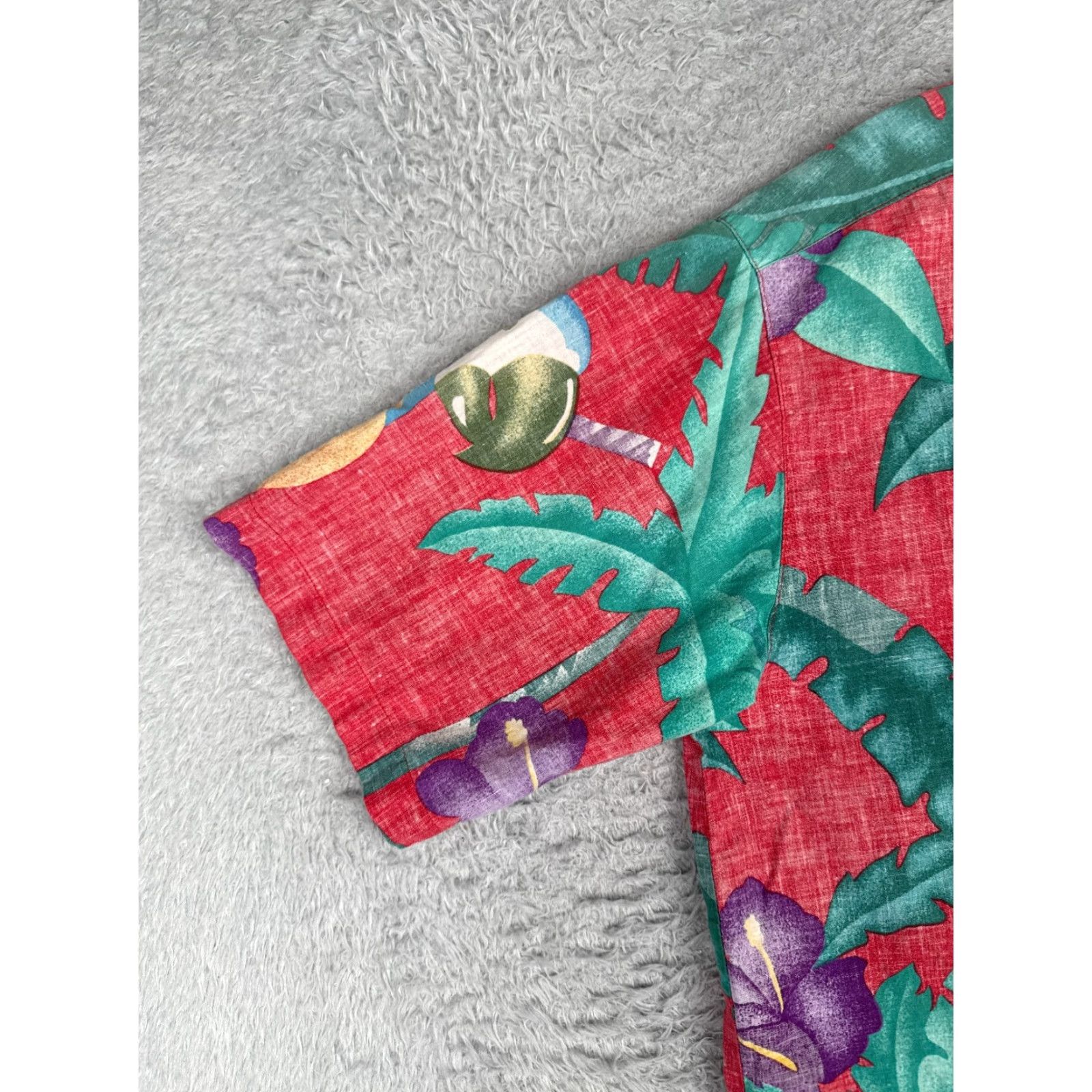Vintage VINTAGE UNIONBAY Hawaiian Shirt Men Small Pink Parrot Cotton Button Inside Out Size US S / EU 44-46 / 1 - 3 Thumbnail