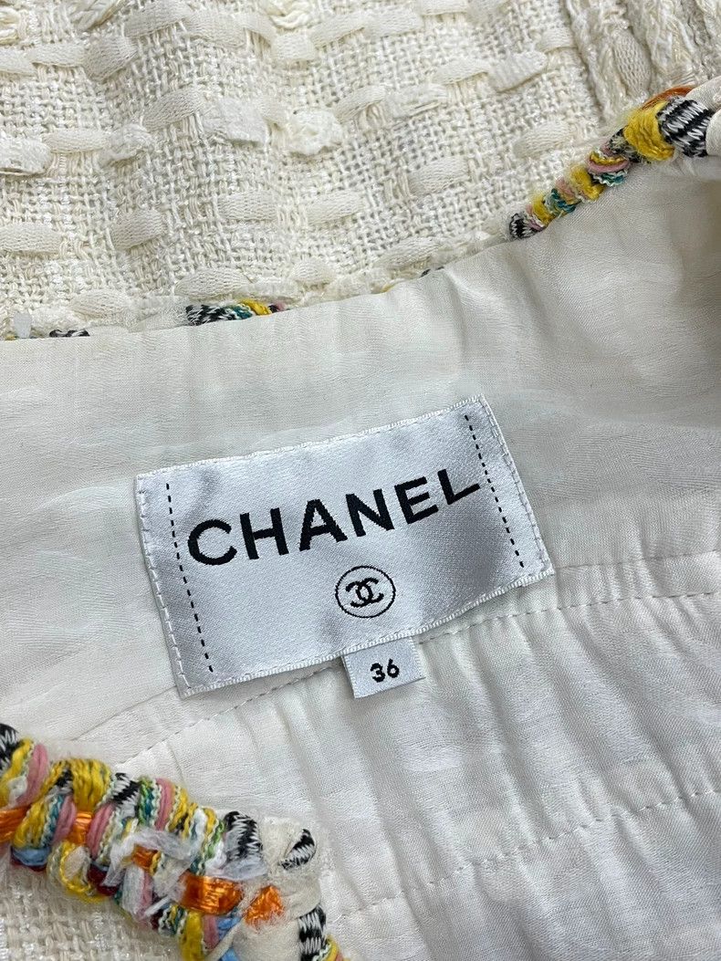 Chanel Chanel Cuban series colorful rolled edge beige four-pocket Size XS / US 0-2 / IT 36-38 - 6 Thumbnail