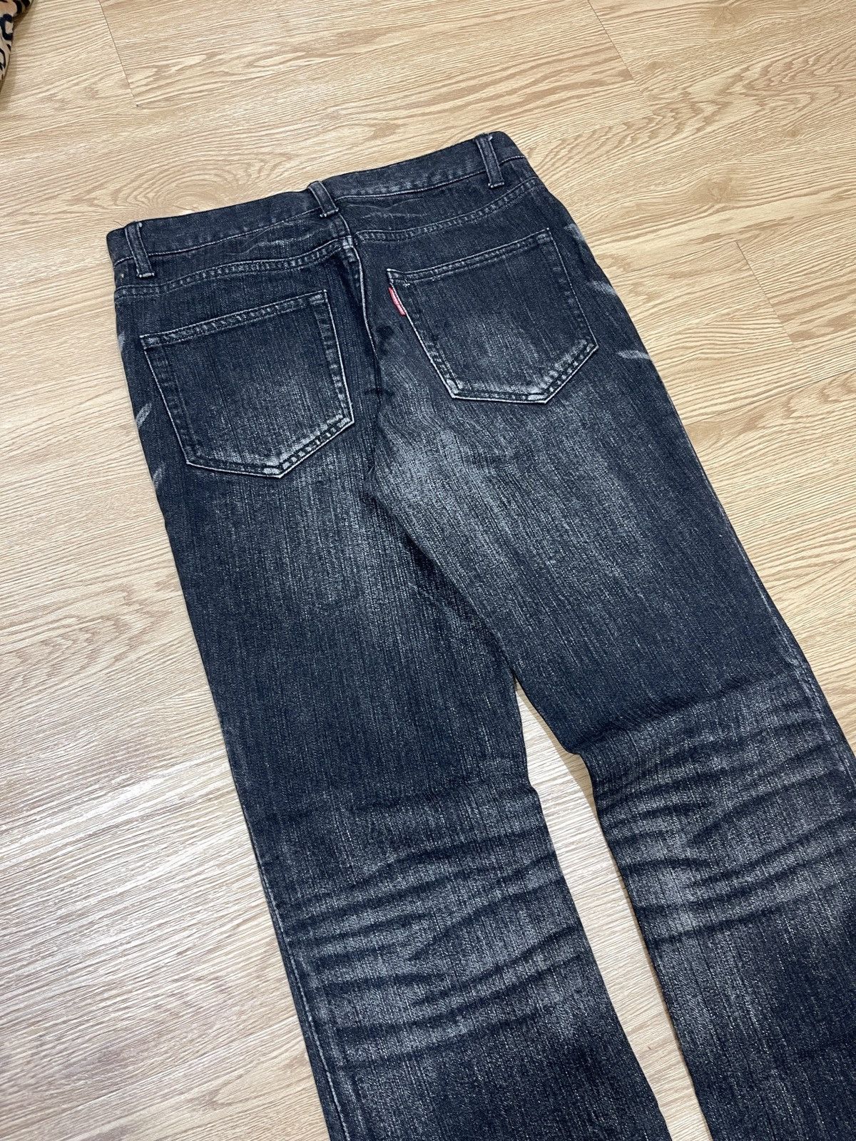 Tornado Mart Tornado Mart Black Washed Flare Denim Size US 30 / EU 46 - 5 Thumbnail