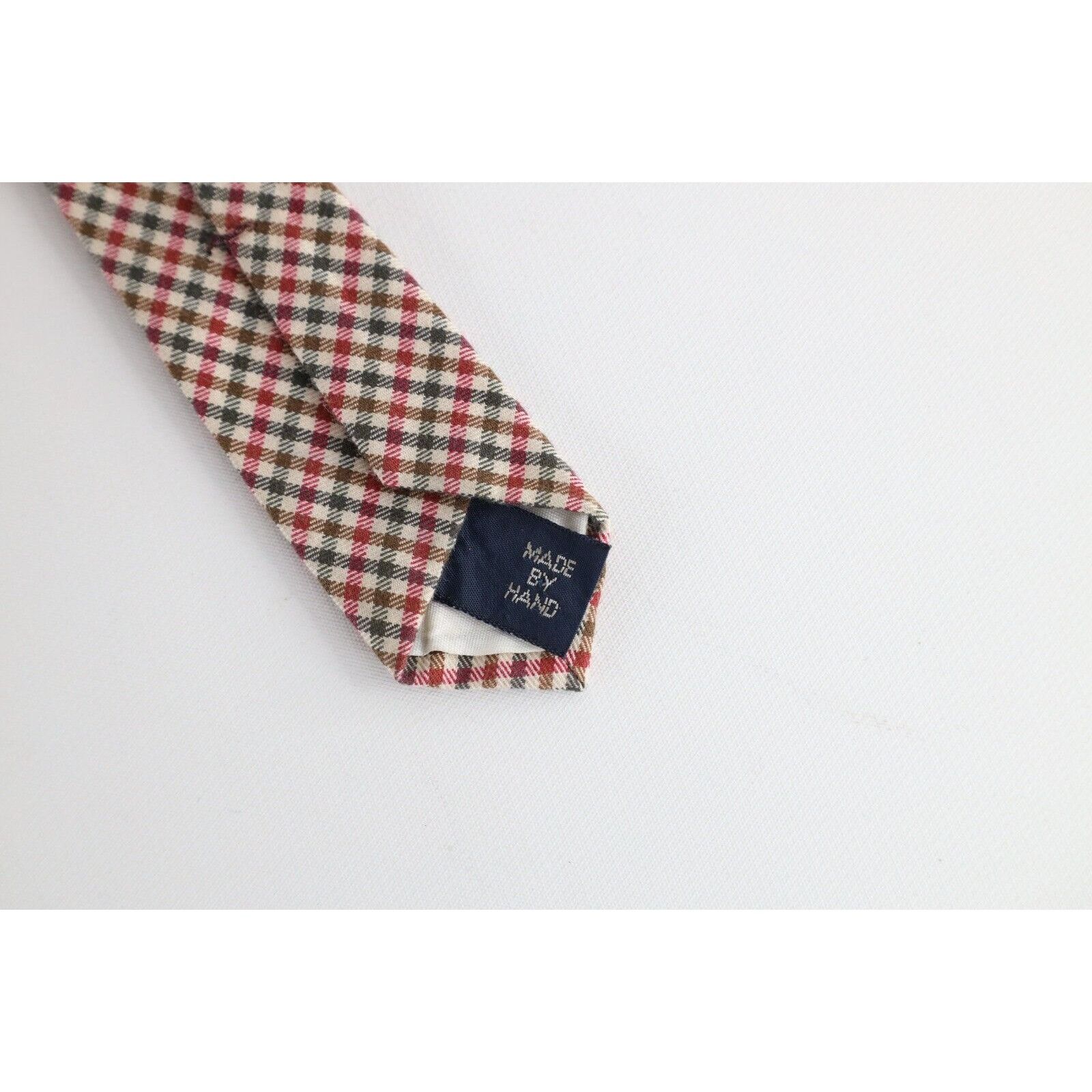 Polo Ralph Lauren × Vintage Vintage 90s Ralph Lauren Hand Made Cotton Plaid Neck Tie Size ONE SIZE - 4 Thumbnail