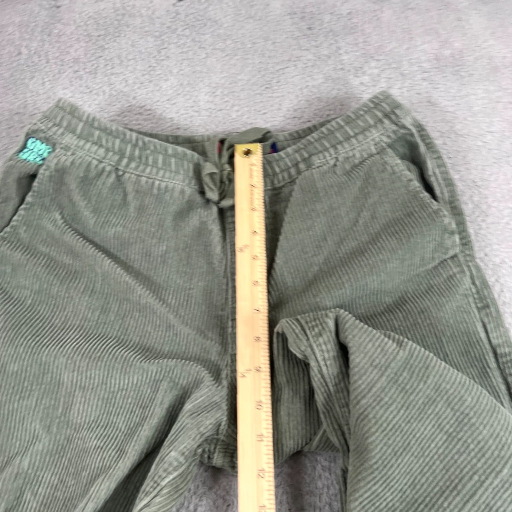 Empyre VINTAGE Empyre Men’s Corduroy Pants Small Green Relaxed Fit Casual Baggy Skater Y2K Size US 29 - 4 Thumbnail
