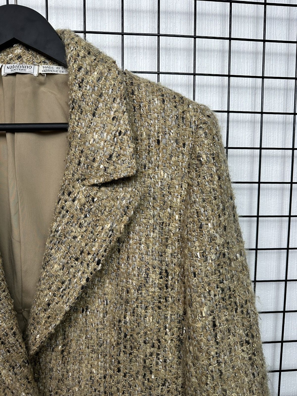 Giovanni Valentino × Valentino 🔥Rare Vintage Valentino Botique tweed Blazer Jacket Women 8 Size M / US 6-8 / IT 42-44 - 5 Thumbnail
