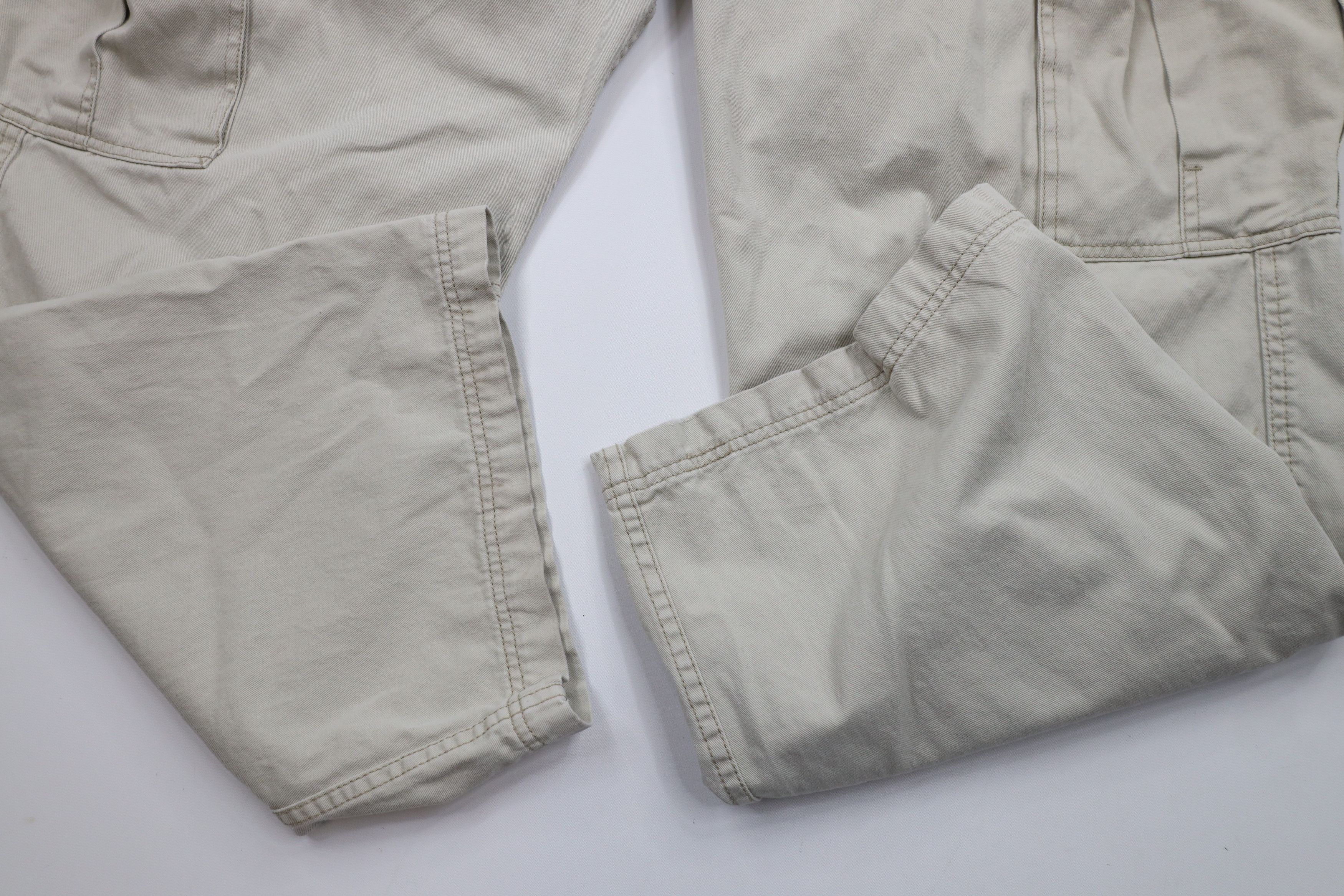 Levi's × Vintage Vintage Y2K Levis Loose Fit Wide Leg Cargo Chino Pants Beige Size US 42 / EU 58 - 5 Thumbnail