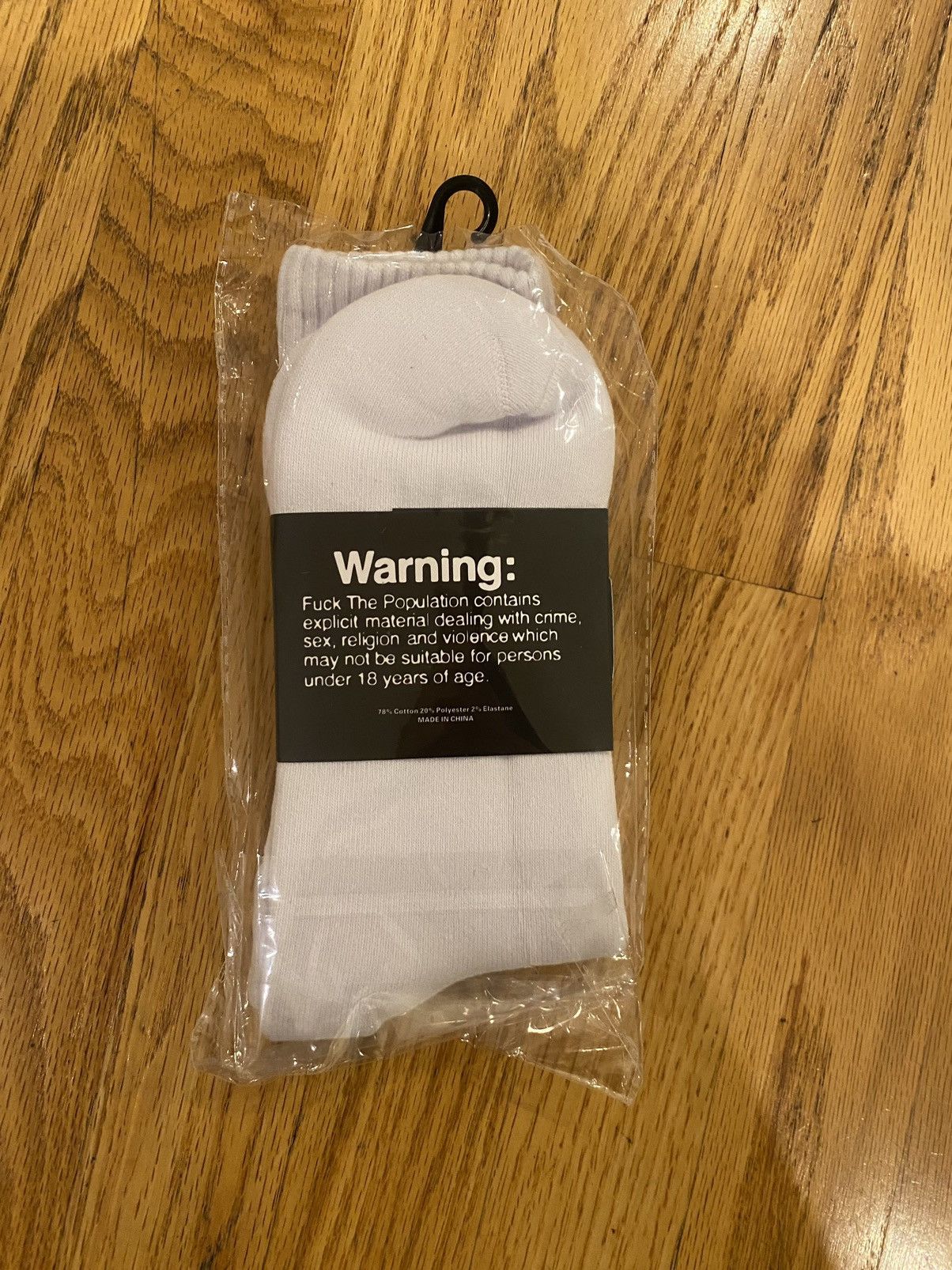 Fuck The Population × Thrasher FTP Thrasher Socks White Size ONE SIZE - 2 Thumbnail