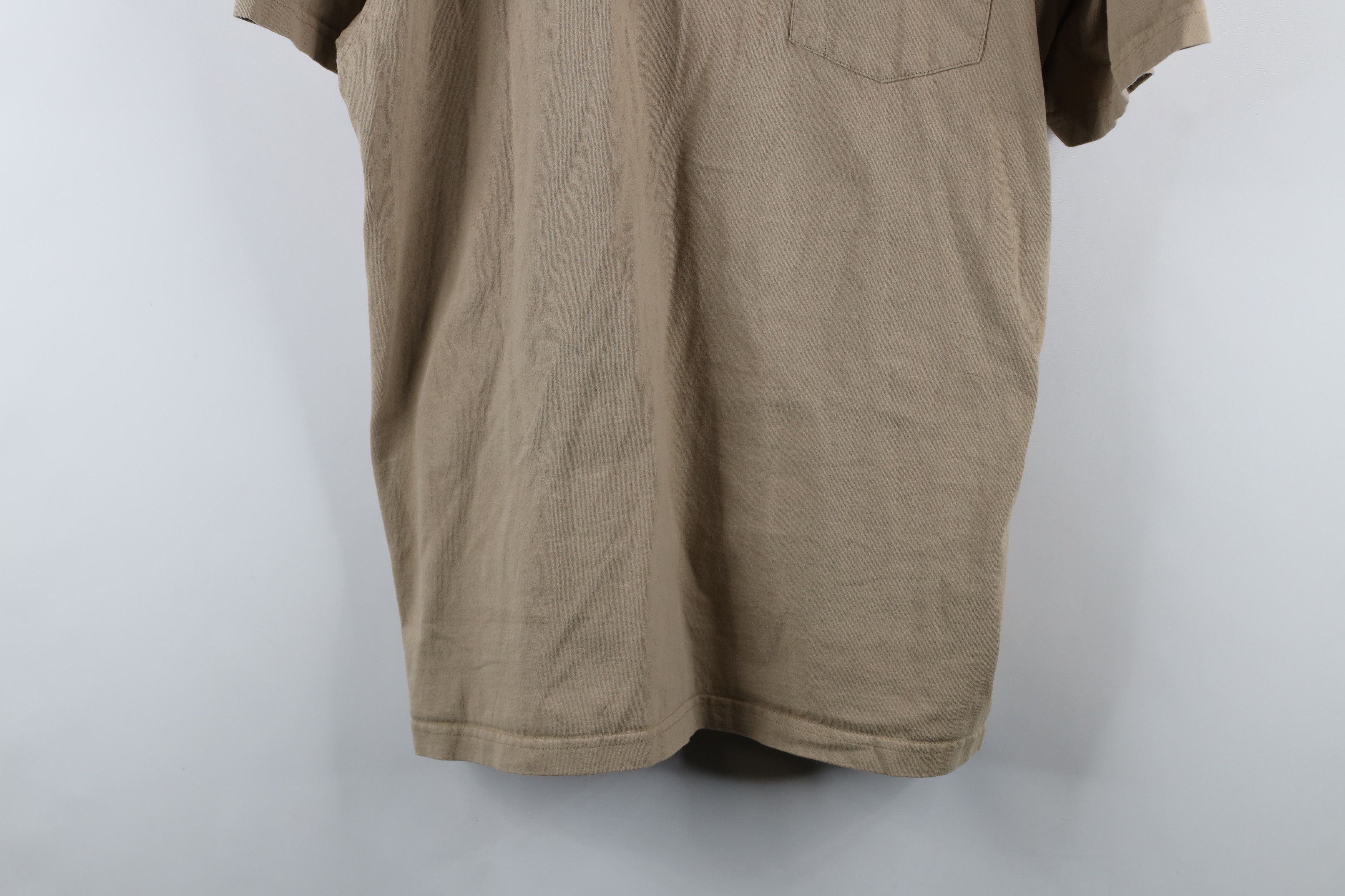 Dickies × Vintage Vintage Y2K Dickies Spell Short Sleeve Henley T-Shirt Beige Size US XL / EU 56 / 4 - 3 Thumbnail