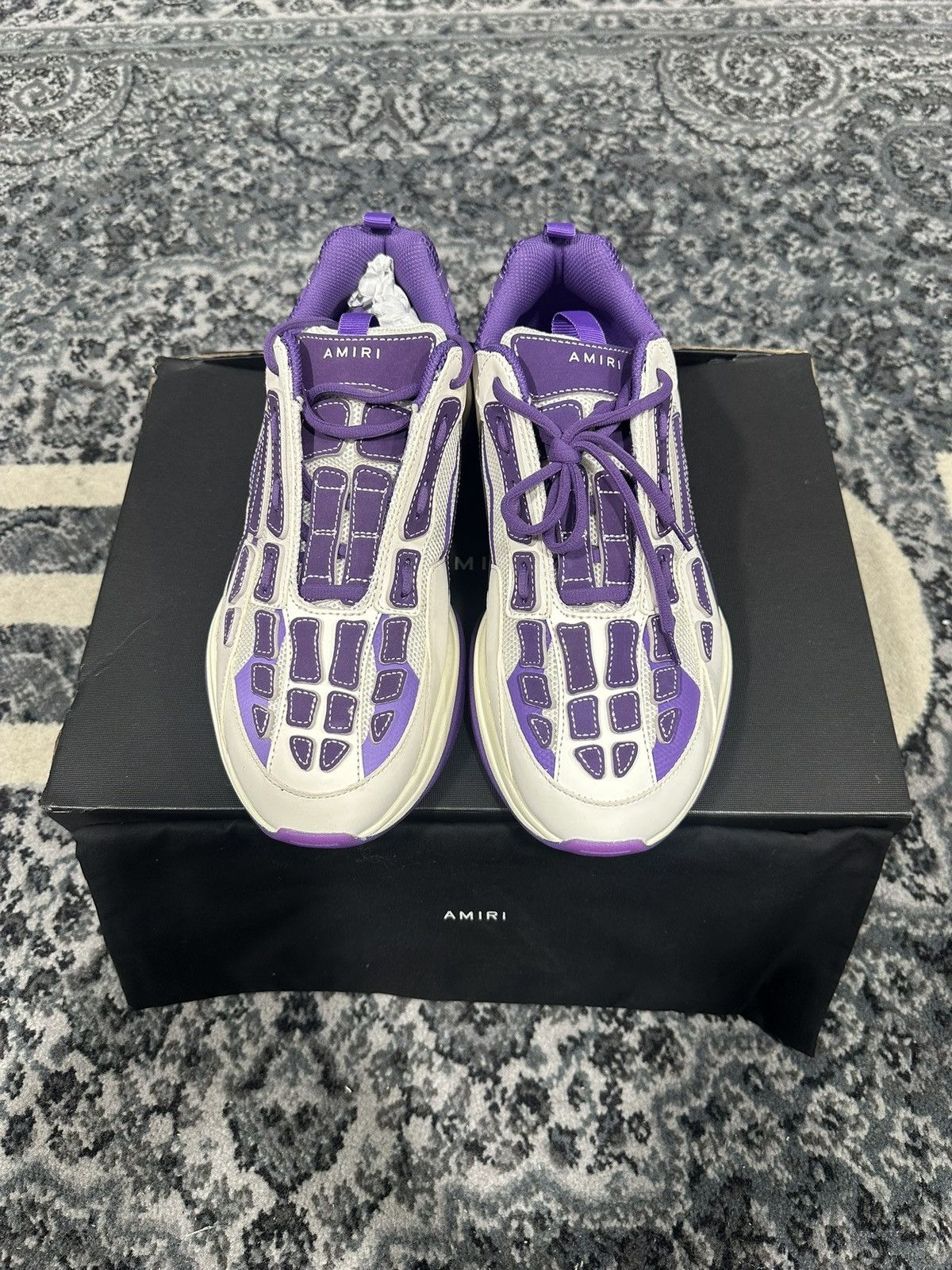 Amiri Brand New Amiri Bone Runner Size 12US/45EU Size US 12 / EU 45 - 4 Thumbnail