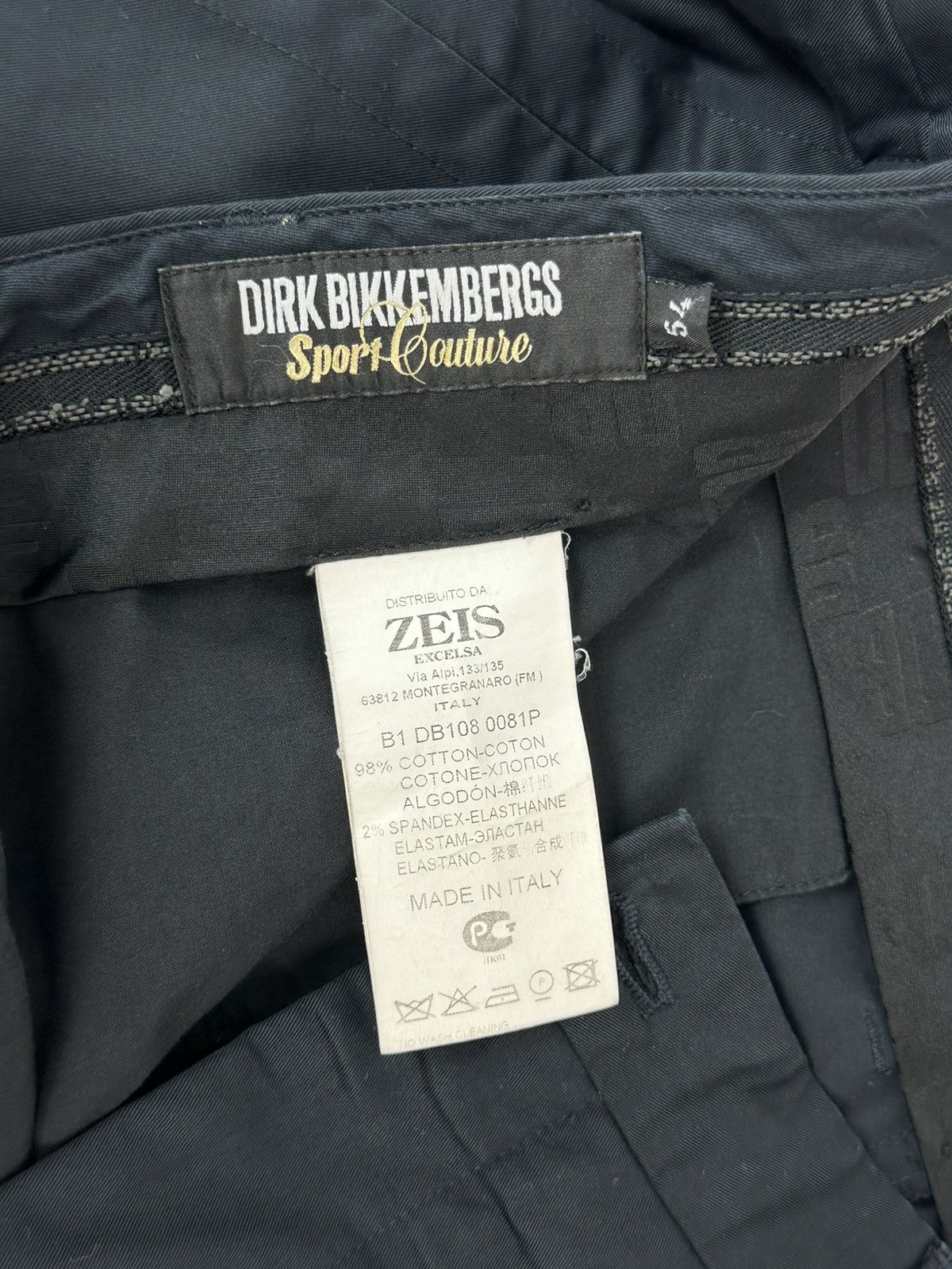 Dirk Bikkembergs Dirk Bikkembergs Sport Couture Navy Zip Pocket Men’s Pants Size US 34 / EU 50 - 11 Thumbnail