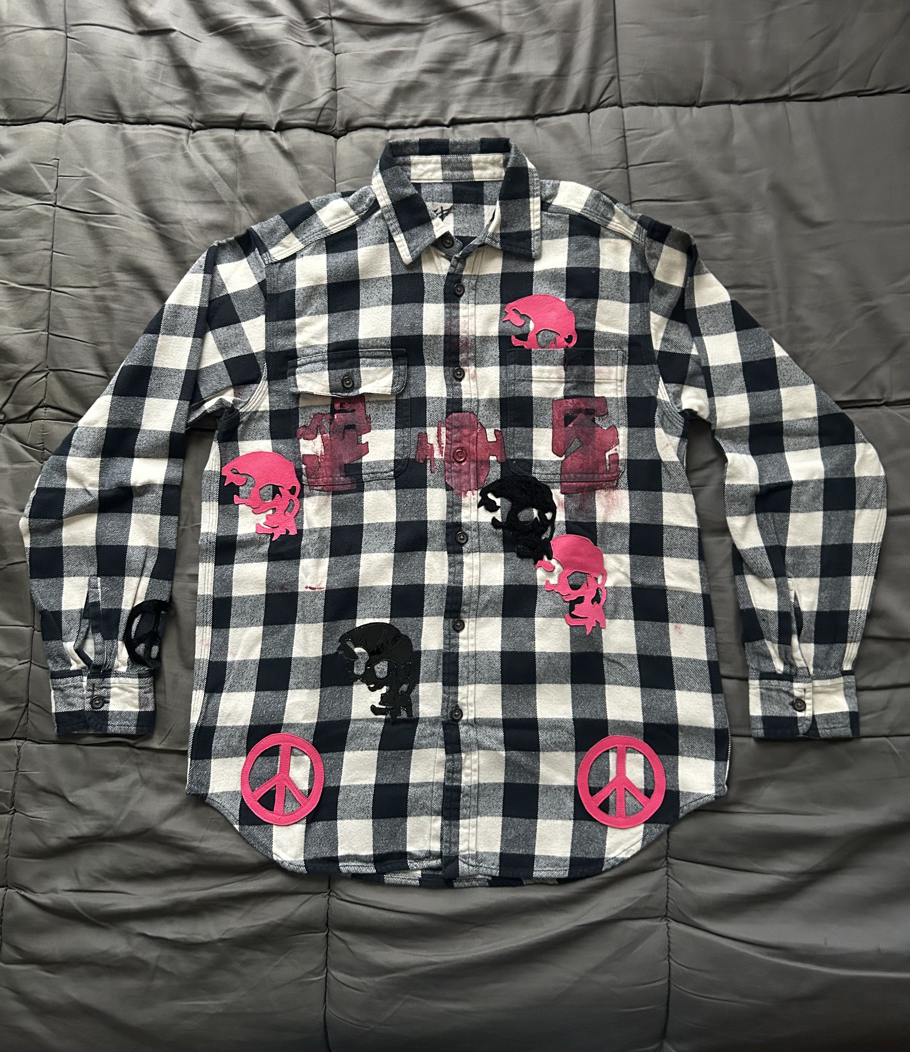 BV By Bodega Vengeance 1/1 Patched Flannel Shirt Size XS / US 0-2 / IT 36-38 - 1 Thumbnail