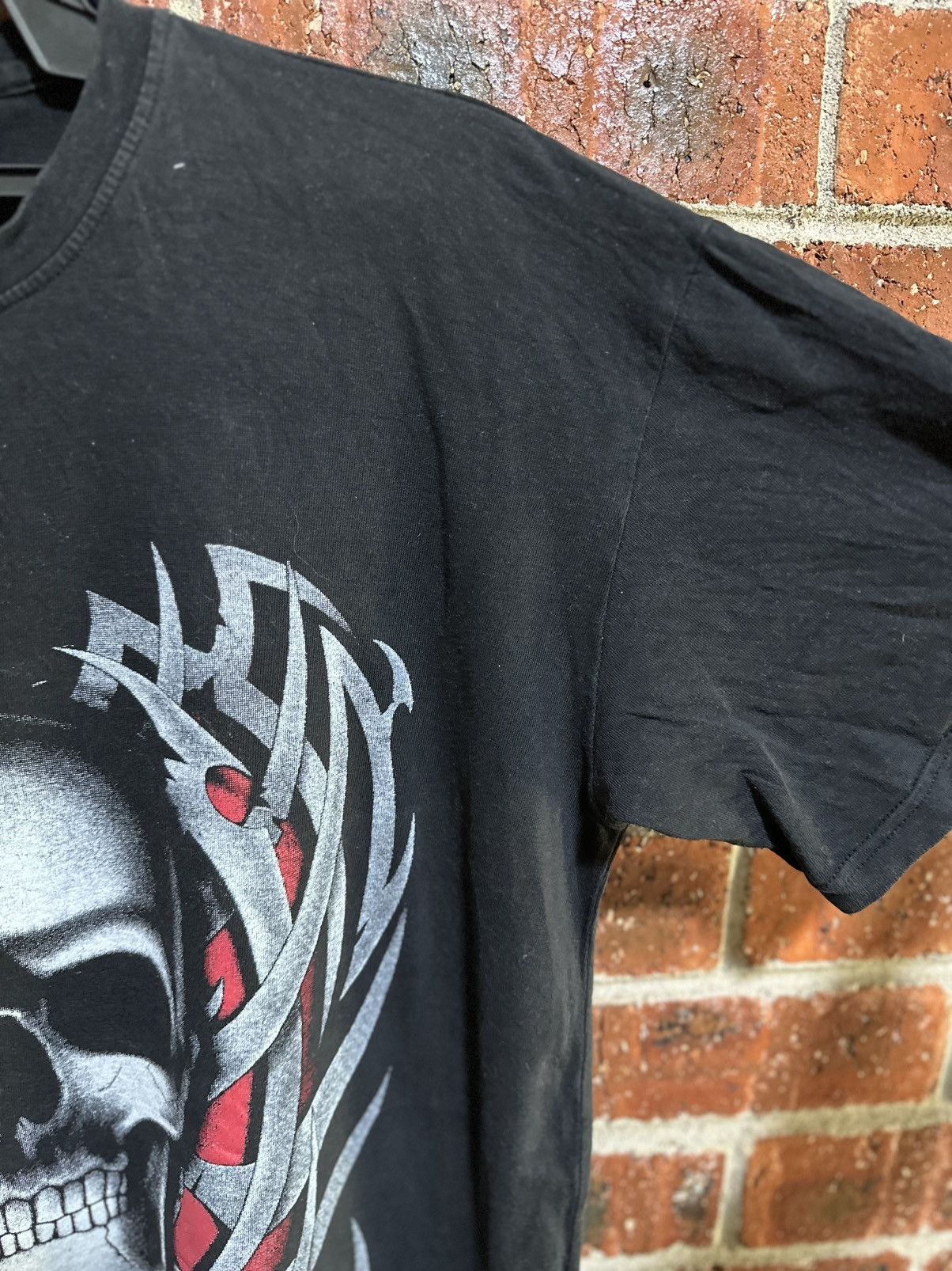 Sears Vintage Macrocosm Skull Faded Tee Size US L / EU 52-54 / 3 - 4 Thumbnail