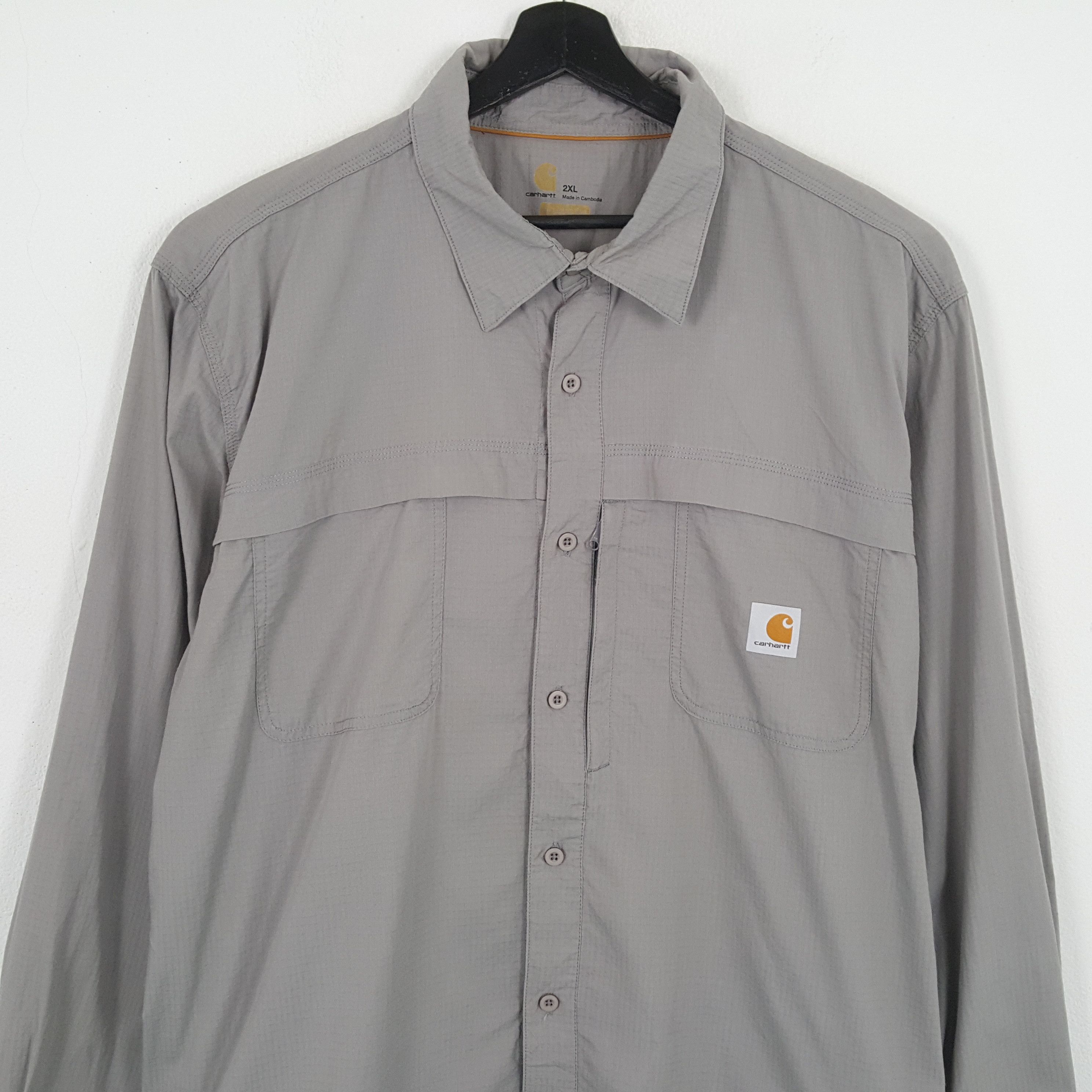 Carhartt × Vintage CARHARTT Small Logo Design Workwear Style Shirt Size US XXL / EU 58 / 5 - 2 Thumbnail