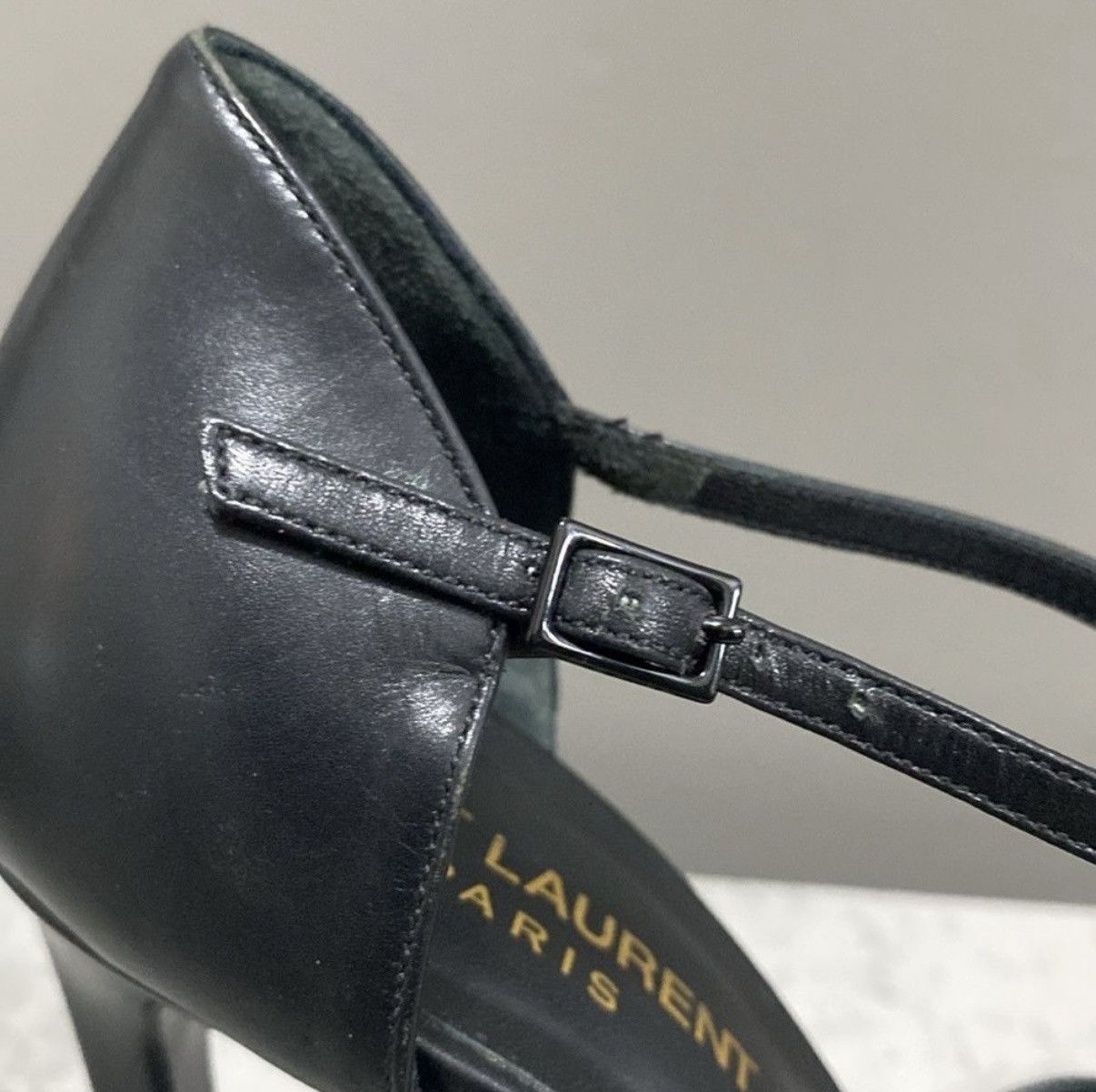 Saint Laurent Paris Saint Laurent | Studded Janis T-Strap | EUC | Hedi Slimane Size US 7.5 / IT 37.5 - 5 Thumbnail