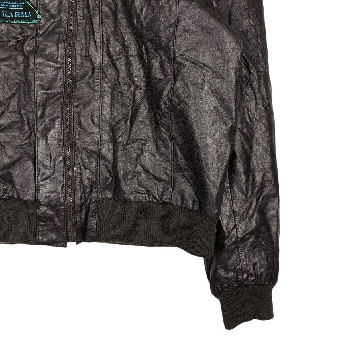 Japanese Brand 🔥RIOT RIOT VINTAGE BOMBER JACKET SOFT LEATHER ISSEY MIYAKE Size US M / EU 48-50 / 2 - 10 Thumbnail