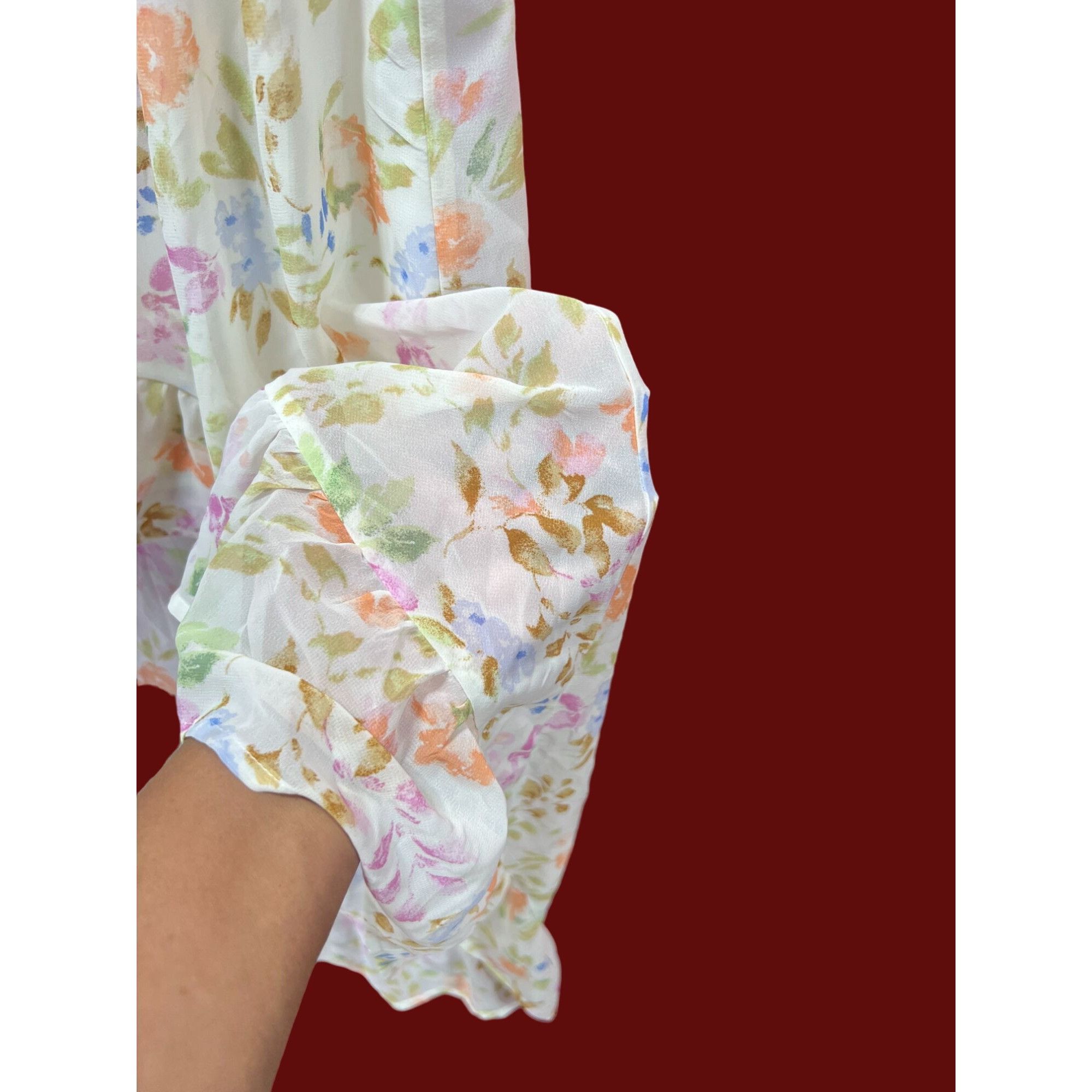 rue21 Rue 21 - Women's Summer Sleeveless High Low Hem Ruffle Flora Size M / US 6-8 / IT 42-44 - 14 Thumbnail
