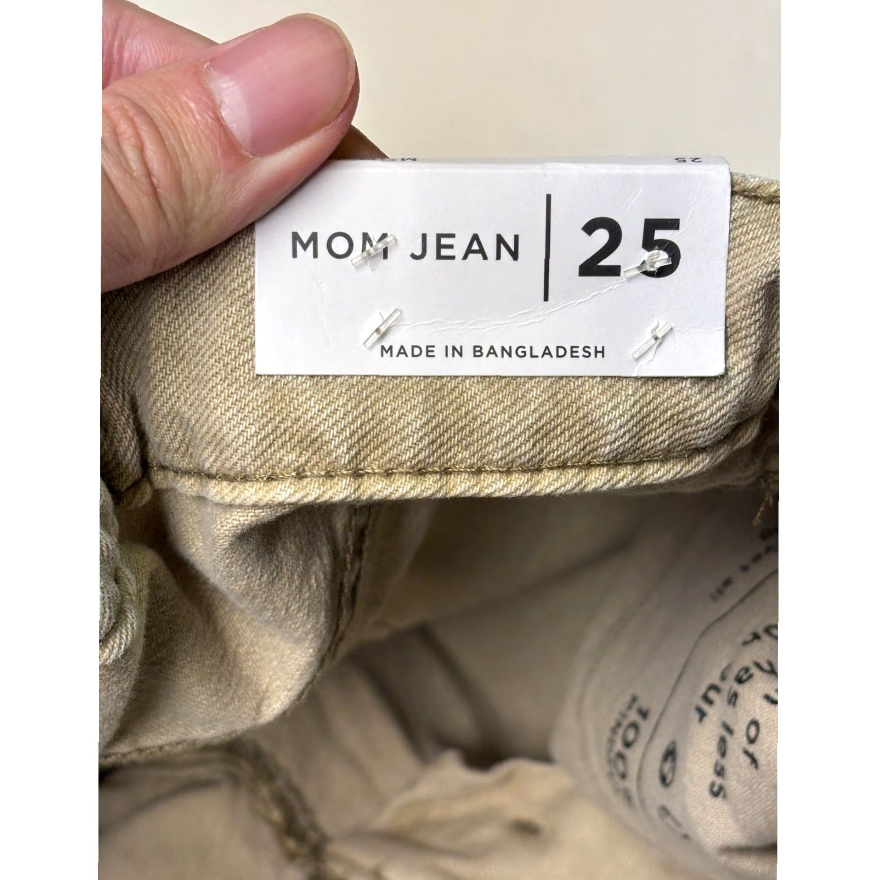 Pacsun VINTAGE PacSun Mom Jeans Tan Size 25X28 High Rise Straight Leg Casual Pants Size 42" / US 20 - 6 Thumbnail