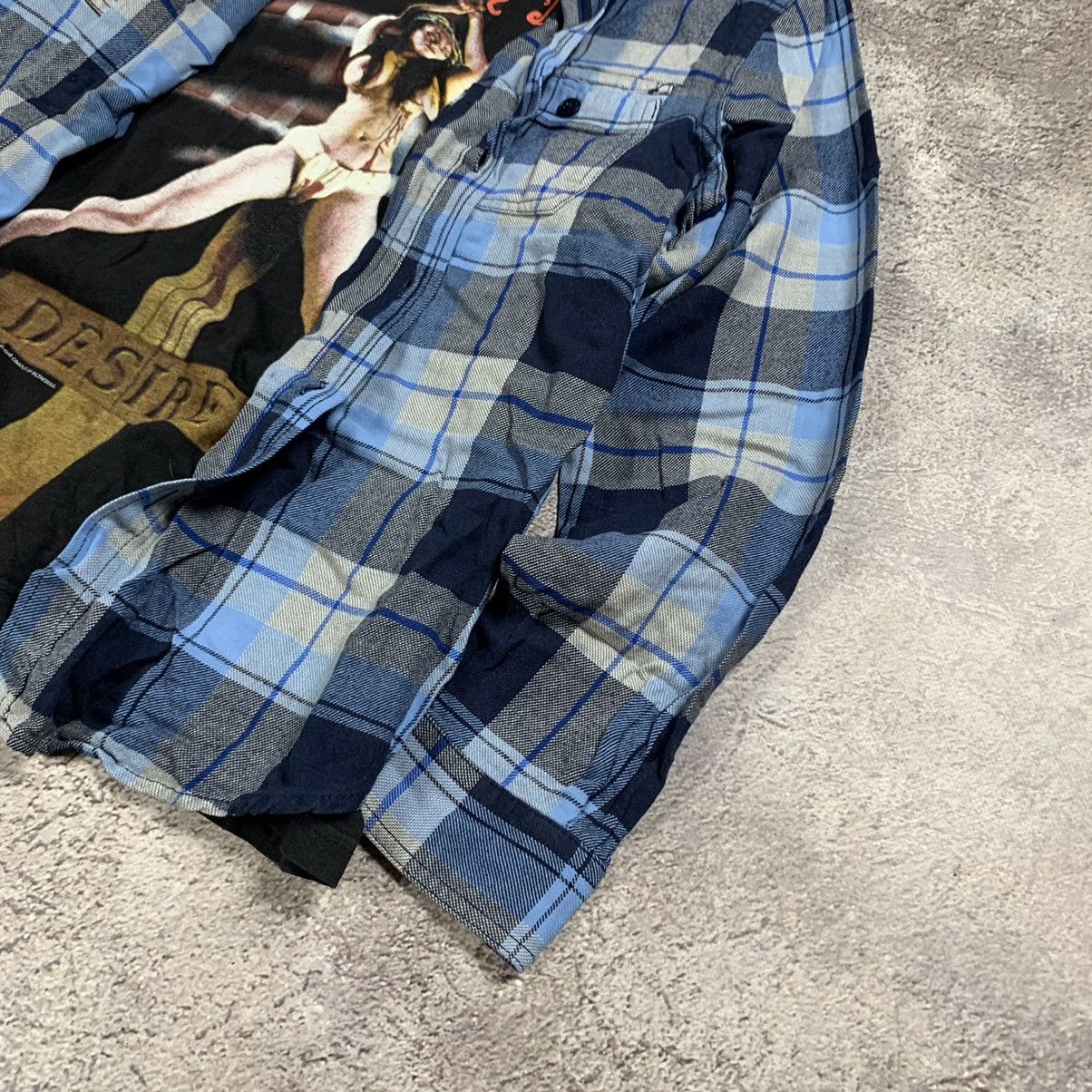 Vintage Vintage 90s Plaid Shirt Band Graphic Grunge Streetwear M Size US M / EU 48-50 / 2 - 3 Thumbnail