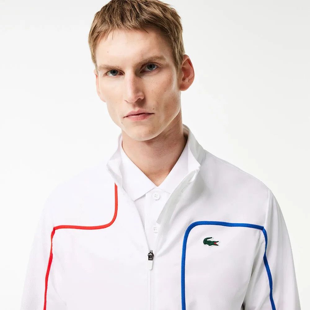 Lacoste o1s22i1n1124 Contrasting Stitching Sporty Tracksuit in White Size US M / EU 48-50 / 2 - 5 Thumbnail