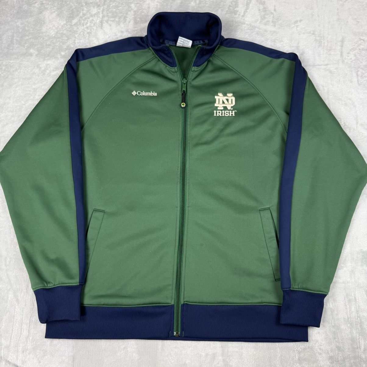Columbia Columbia Notre Dame Irish VTG Track Jacket Size L Size US L / EU 52-54 / 3 - 1 Thumbnail