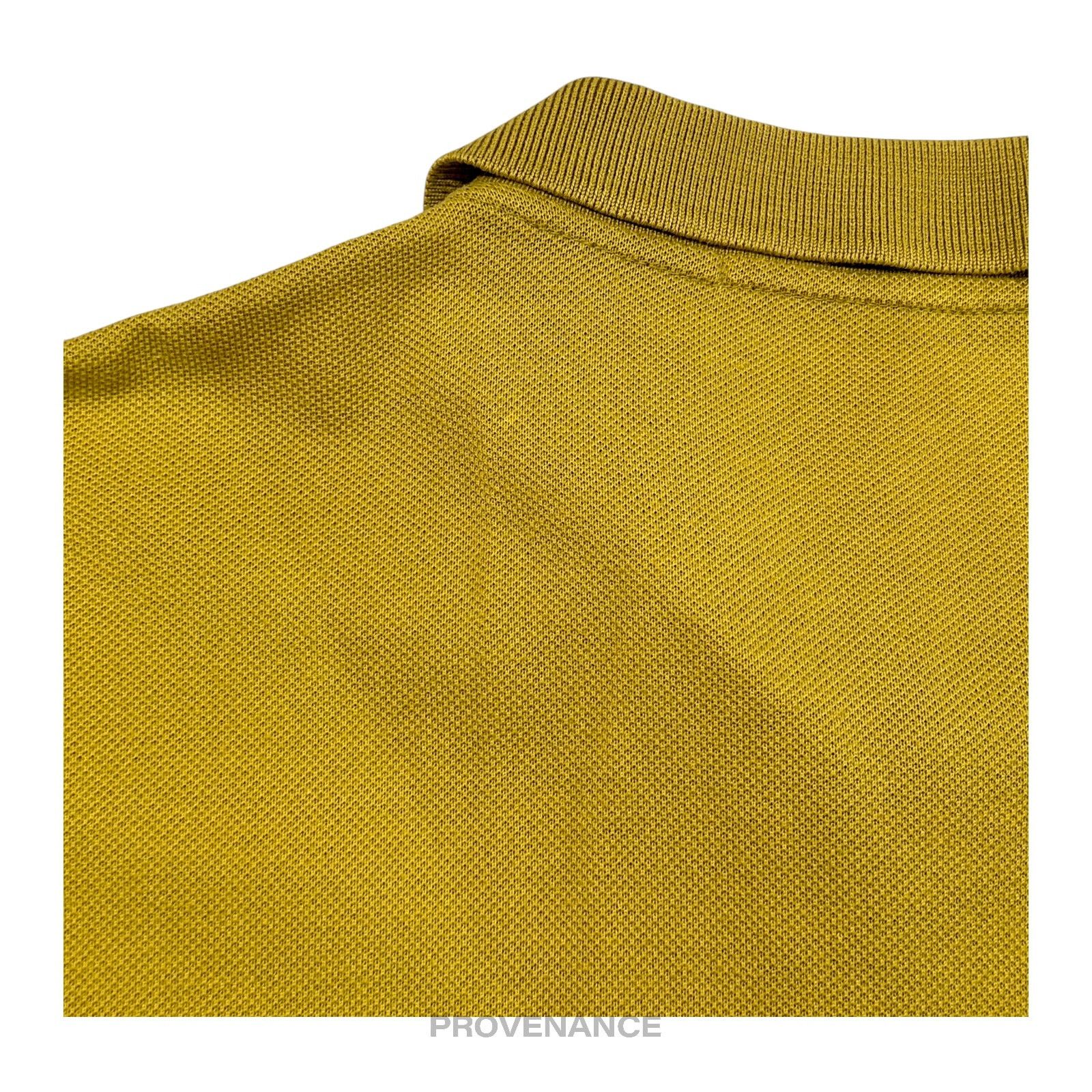 Lanvin 🔴 Lanvin Studio Polo Shirt Logo Floral - Golden Olive Size US M / EU 48-50 / 2 - 7 Thumbnail