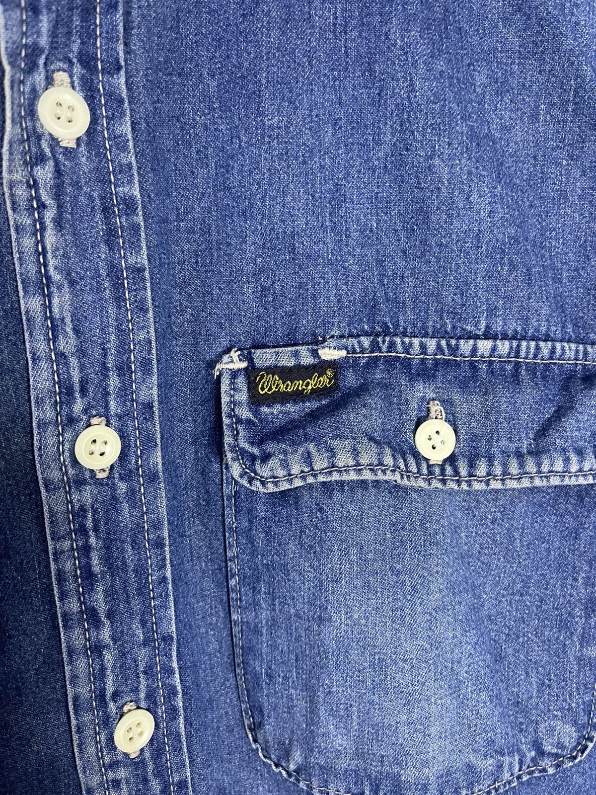 Wrangler Vintage WRANGLE Denim Western Shirt Size US M / EU 48-50 / 2 - 7 Thumbnail