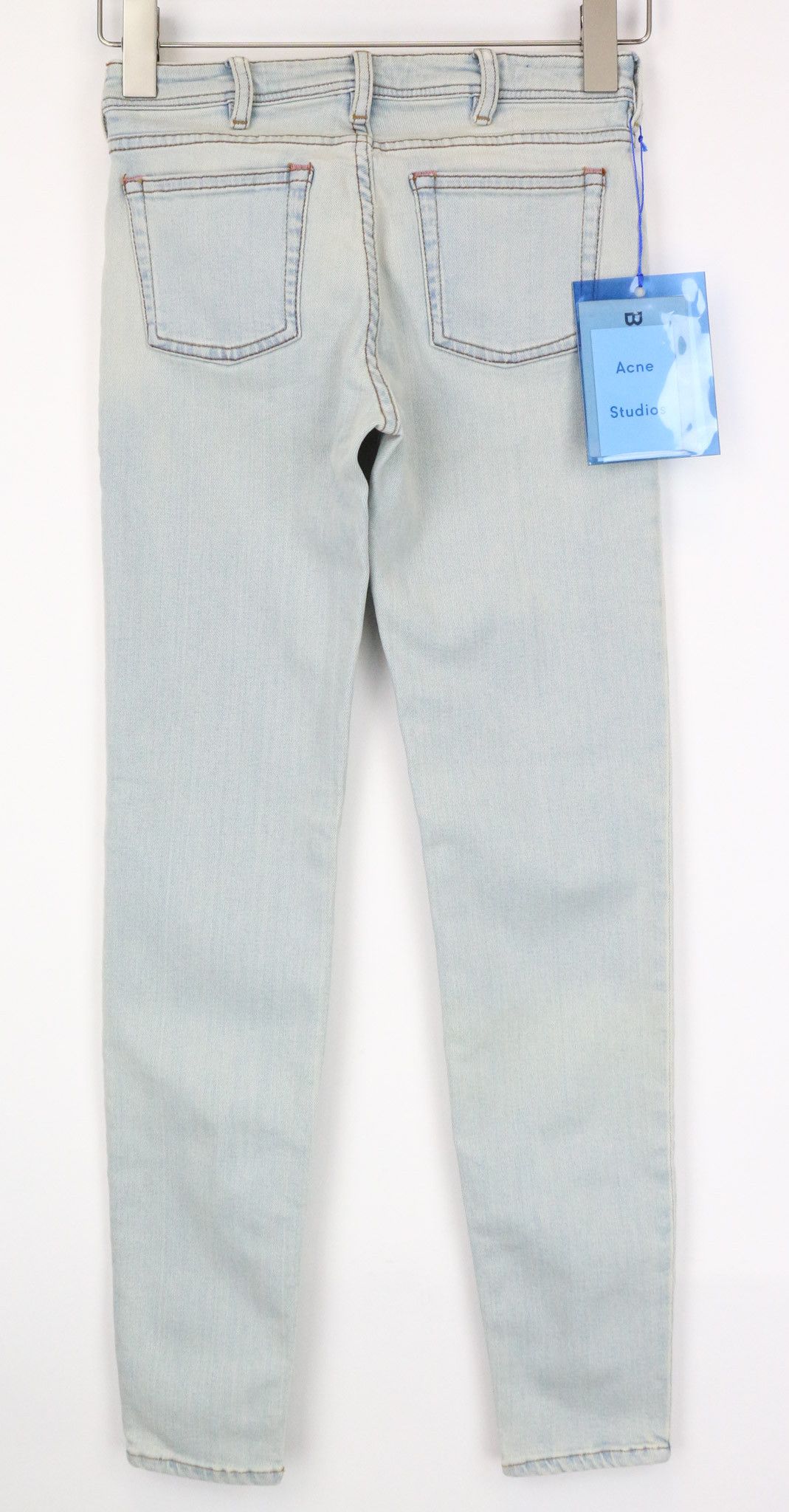 Acne Studios CLIMB W25/L34 Light Blue Skinny Stretch Jeans 73974 Size 25" / US 0 / IT 36 - 2 Thumbnail