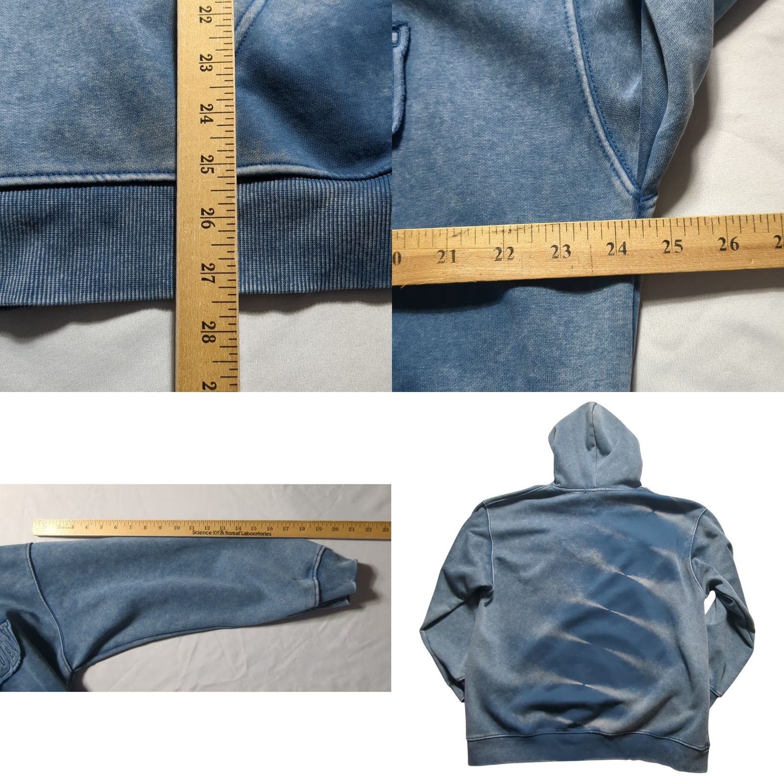 Vintage Aelfric Eden Hoodie Sweatshirt Blue Embossed Logo Kangaroo Pocket L Regular Mens Size US L / EU 52-54 / 3 - 8 Thumbnail