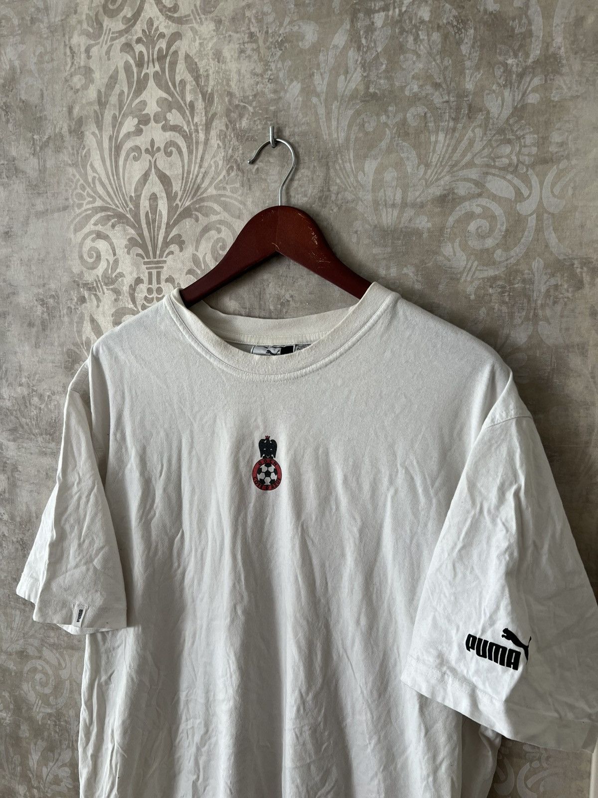 Puma Vintage Puma OGC Nice Football T-Shirt White Soccer Jersey Size US XL / EU 56 / 4 - 2 Thumbnail