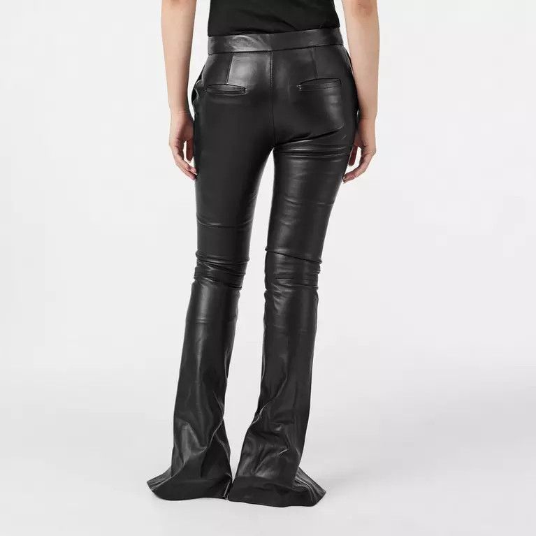 Off-White o1y1225 Leather Pant in Black Size 25" / US 0 / IT 36 - 4 Thumbnail
