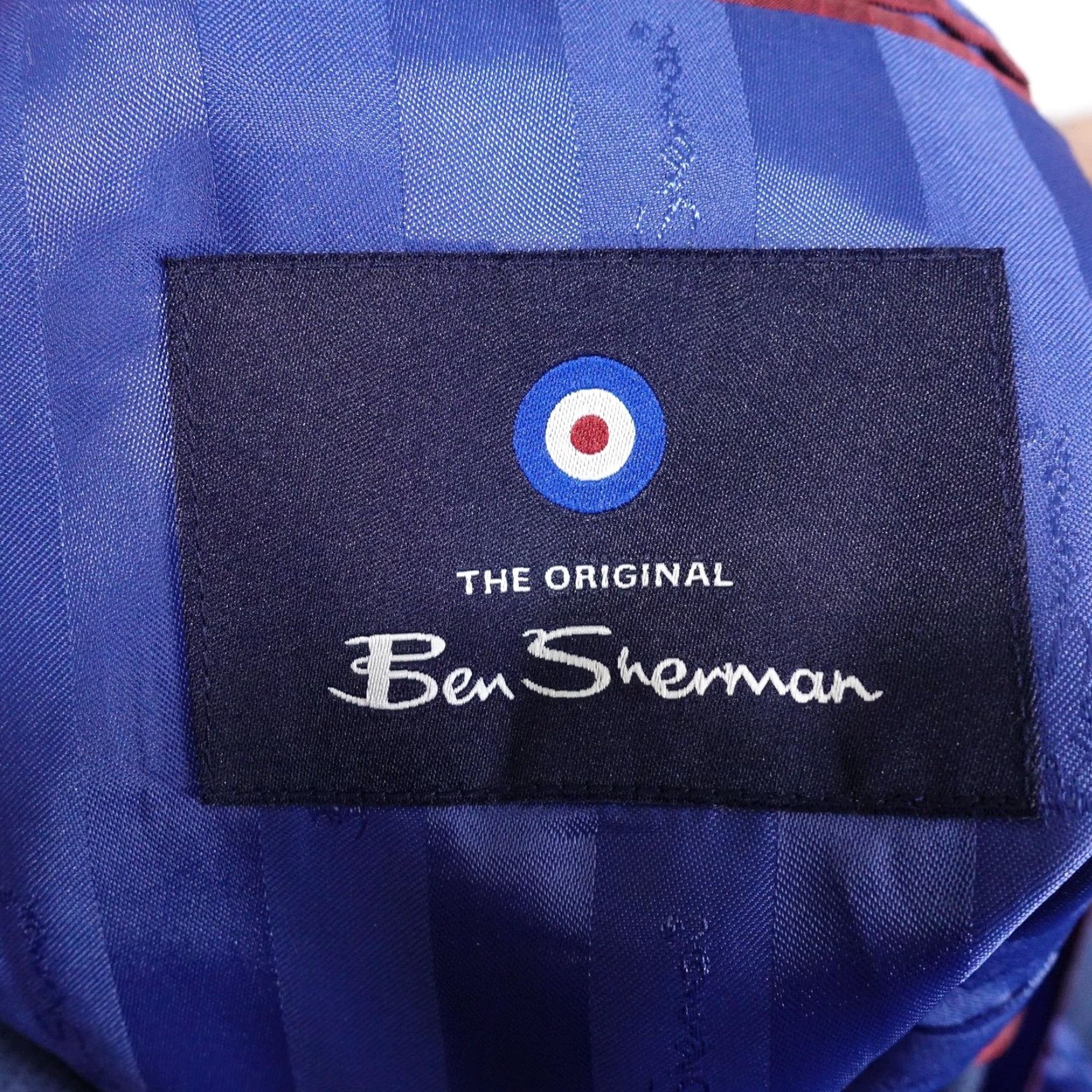 Ben Sherman Ben Sherman Sport Coat Mens 40R Navy Cotton Stretch Two-Button Blazer Size 40R - 7 Thumbnail
