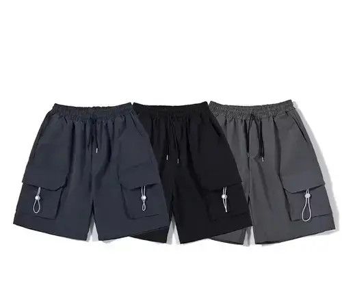 Jean 21SS Indigo Union Japan Black Functional Worker Shorts Size US 32 / EU 48 - 3 Thumbnail