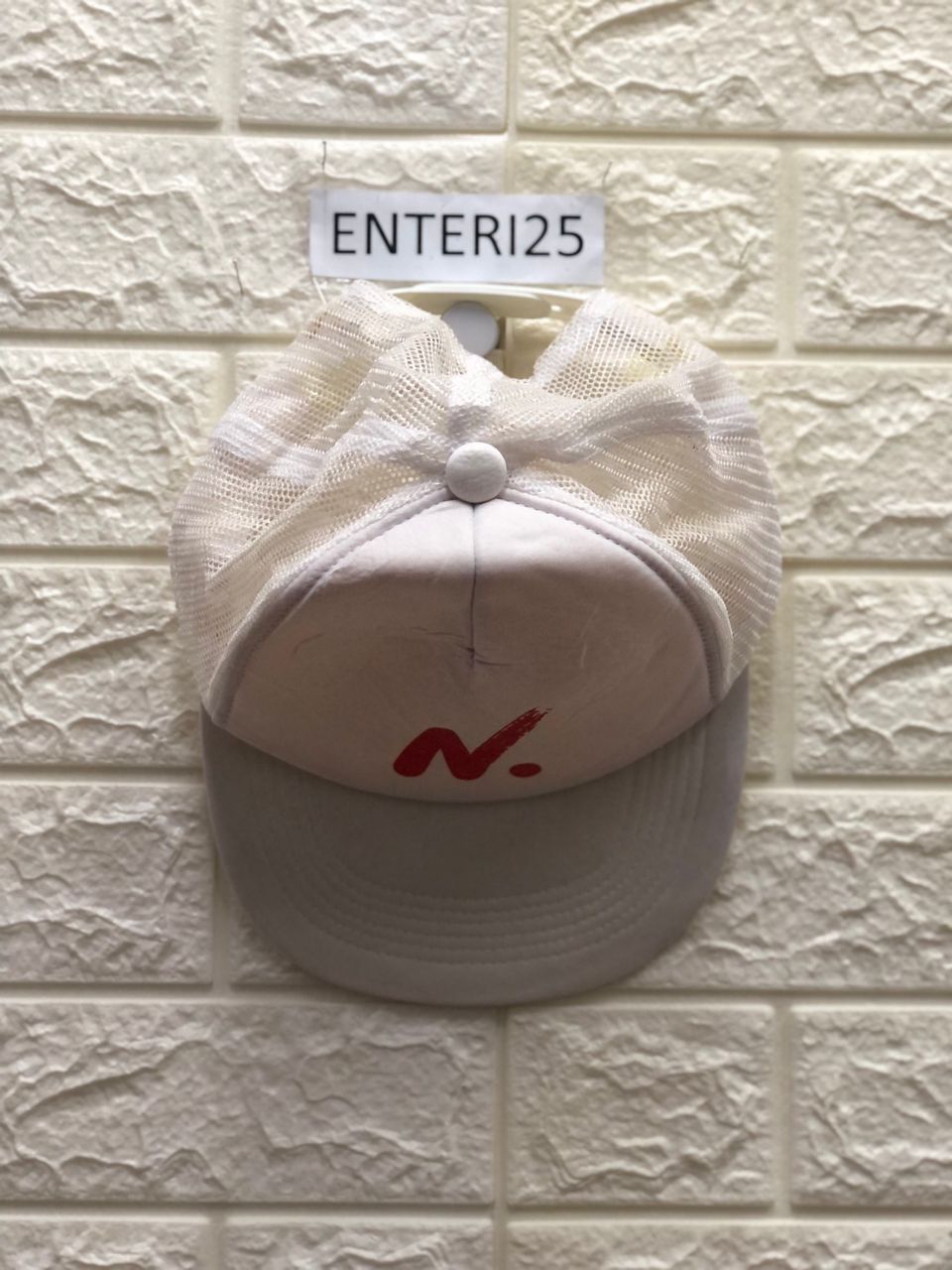 Vintage Vintage Japan N Big Logo truker Fitted Hat Size ONE SIZE - 6 Thumbnail