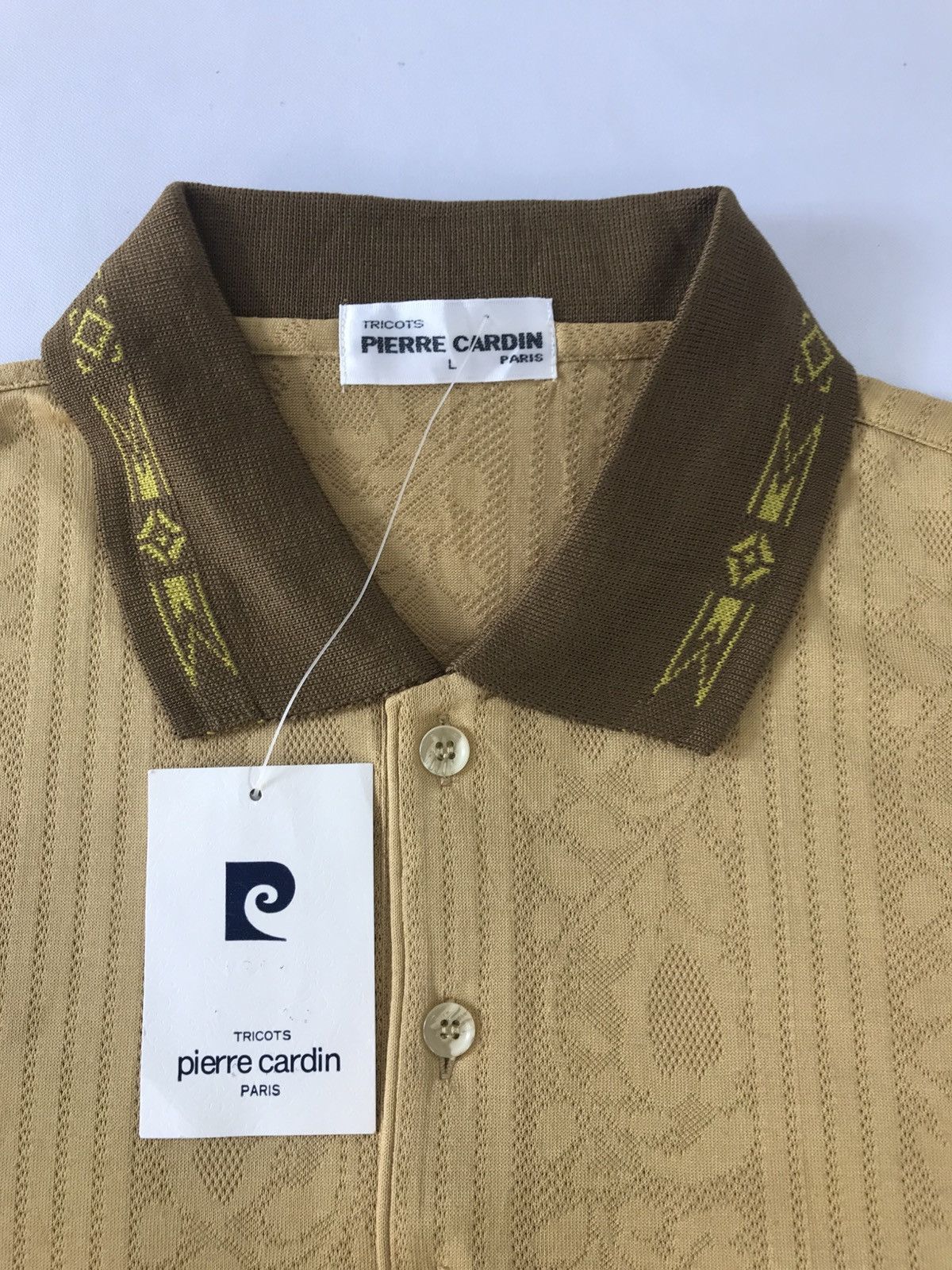 Pierre Cardin 90s Pierre Cardin Paris Tricot Single Pocket Polo Tee Size US M / EU 48-50 / 2 - 5 Thumbnail
