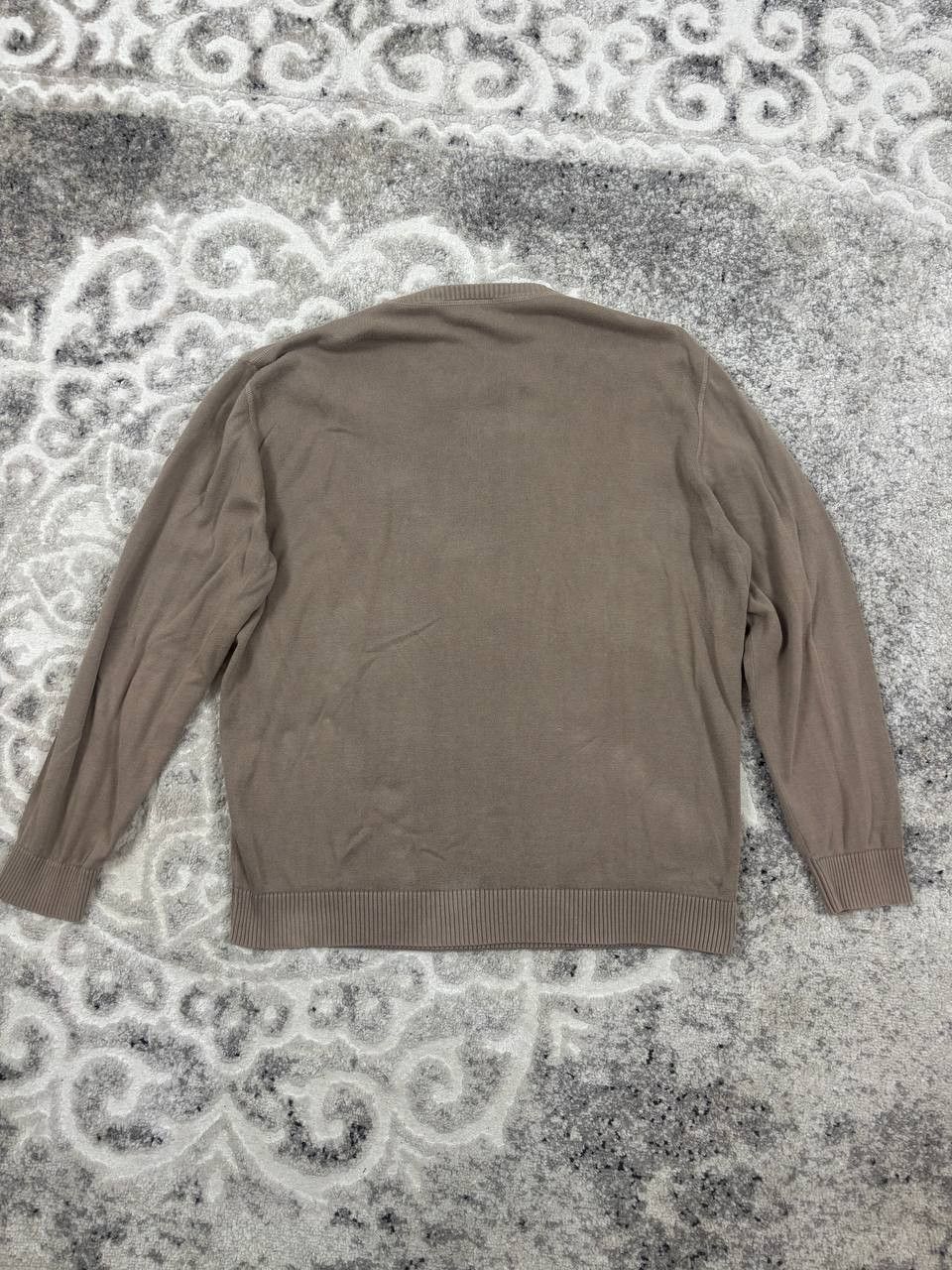 Lacoste Lacoste Essential Earth Tone Sweater, Brown Cotton Knit Size US XL / EU 56 / 4 - 9 Thumbnail