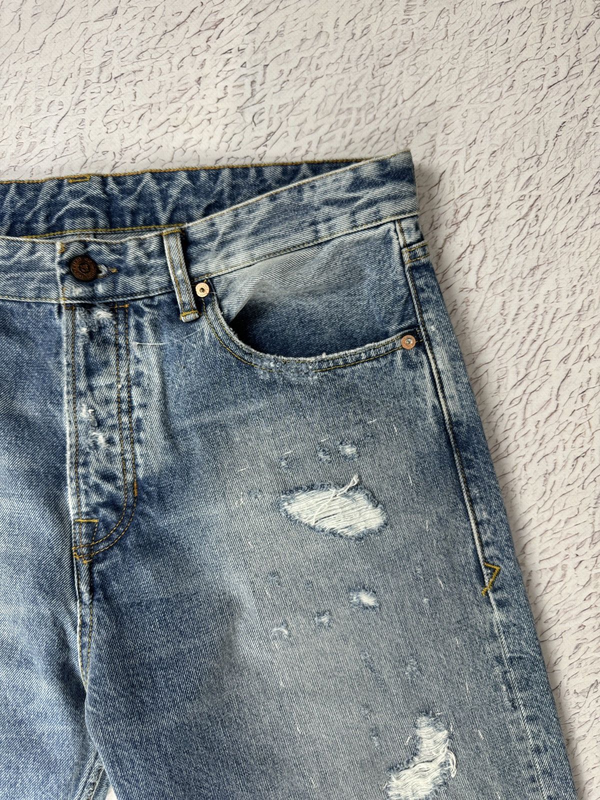 Kings Of Indigo Kings of Indigo KOI Light vintage destroyed high rise jeans Size US 34 / EU 50 - 18 Thumbnail