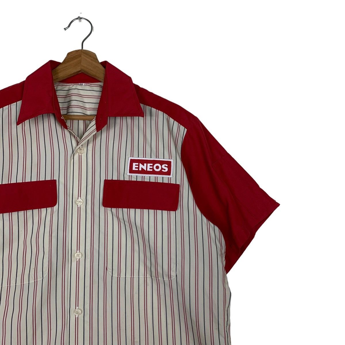 Japanese Brand Vintage ENEOS Work Shirt #0159-C8 Size US M / EU 48-50 / 2 - 6 Thumbnail