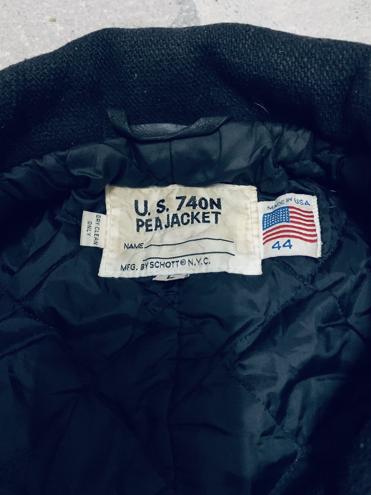 Schott Vintage Schott US 740N Pea Jacket Wool Size US L / EU 52-54 / 3 - 6 Thumbnail