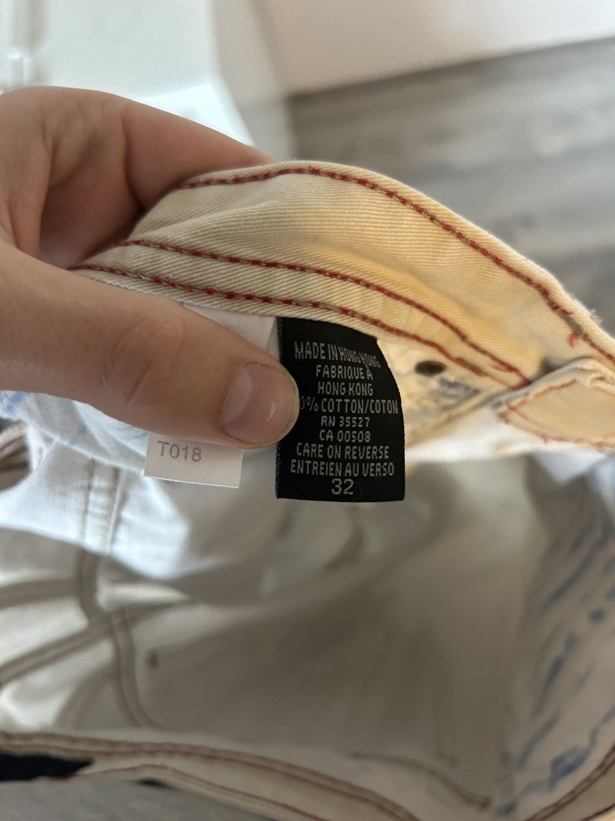 Marithe + Francois Girbaud Martine Françoise Girbaud Graphic Distressed Jeans - Size 32 Size US 32 / EU 48 - 17 Thumbnail