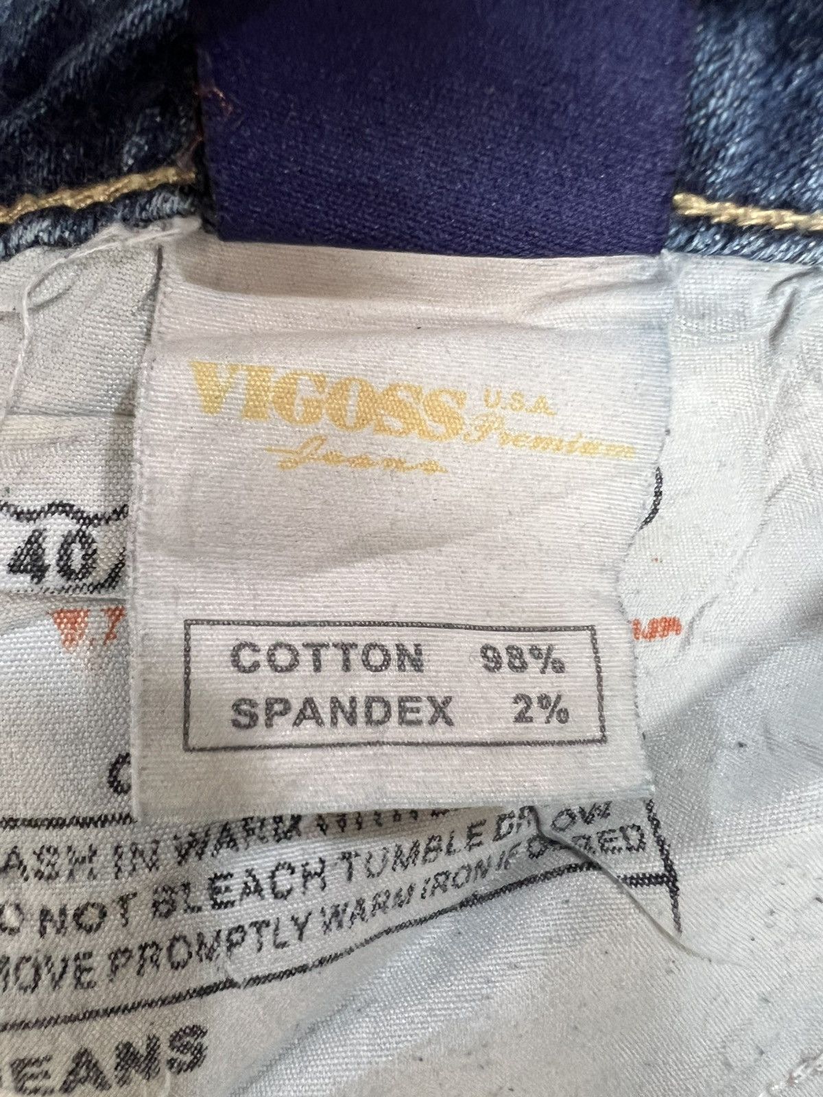 Other 🔥Rare Vigoss Jeans Wide Leg Distressed Denim Size US 35 - 20 Thumbnail